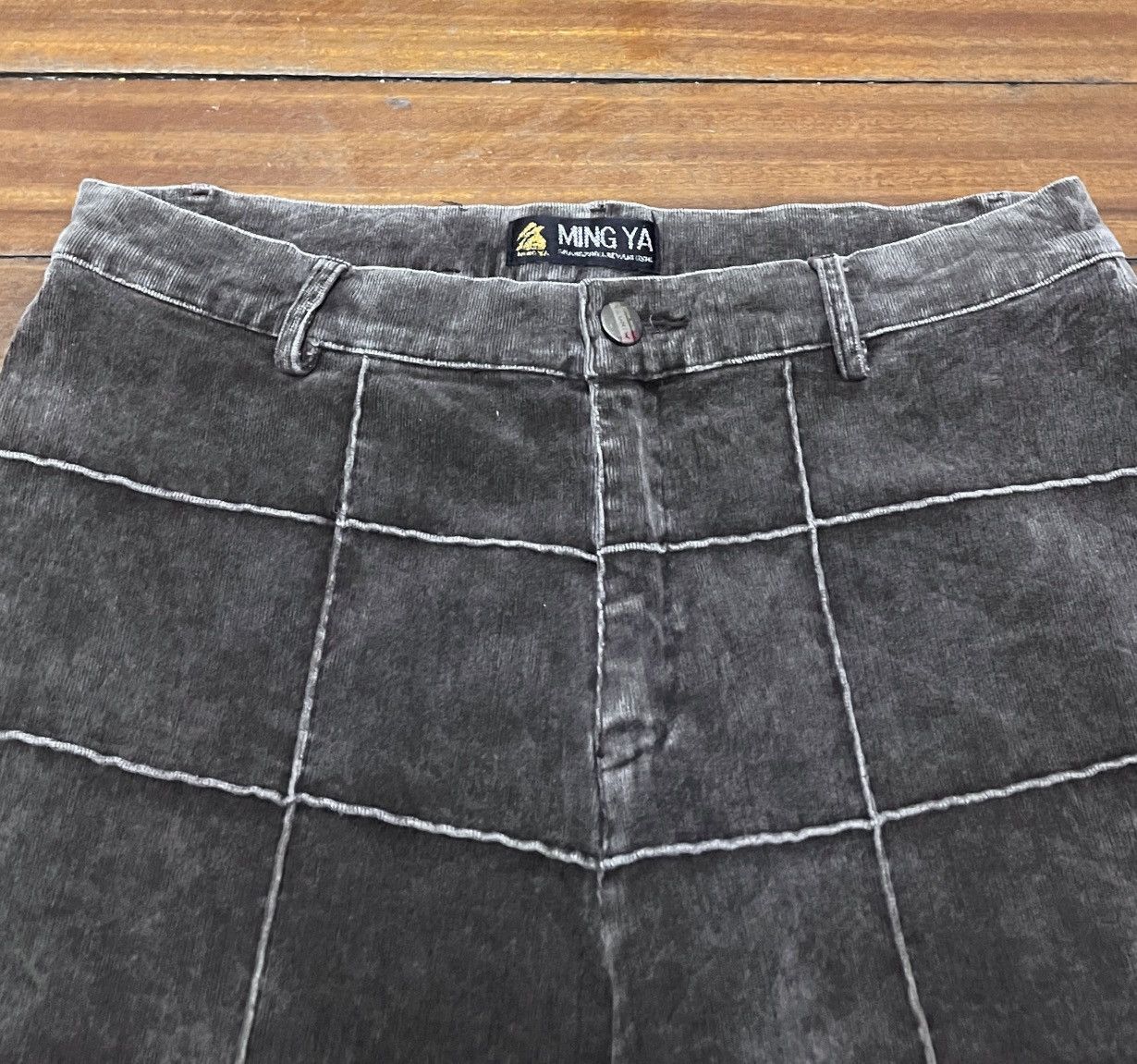 Hysteric Glamour × Japanese Brand × Vintage Very Rare Vintage Japanese Brand Ya Ming Flared Pants 1990s Size US 29 - 3 Thumbnail