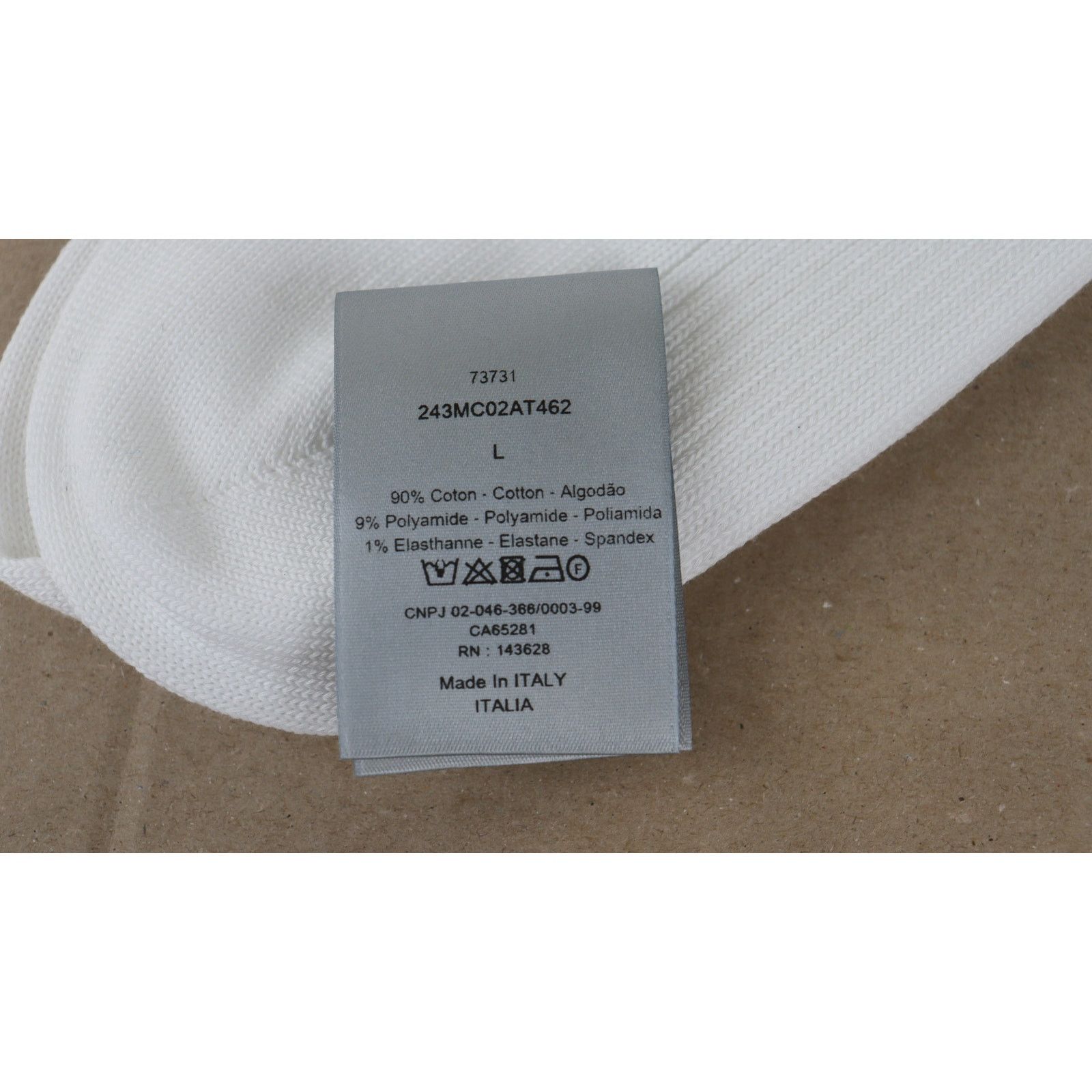 Dior o1rshd1 Size: OS / Socks in Blanc Size ONE SIZE - 6 Thumbnail