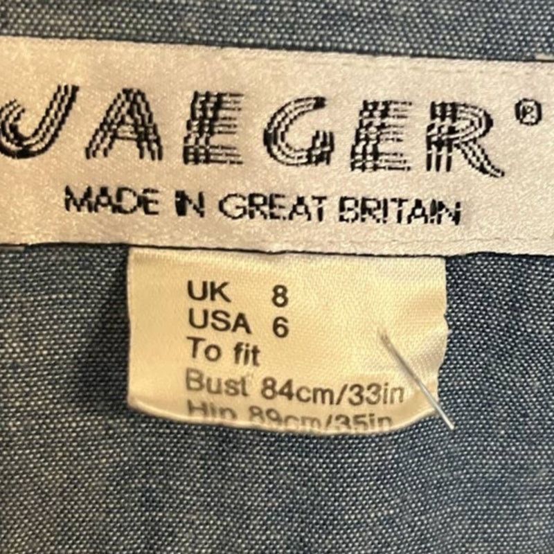 Jaeger Jaeger short sleeve button front Chambray shirt dress size 8 Size M / US 6-8 / IT 42-44 - 3 Thumbnail