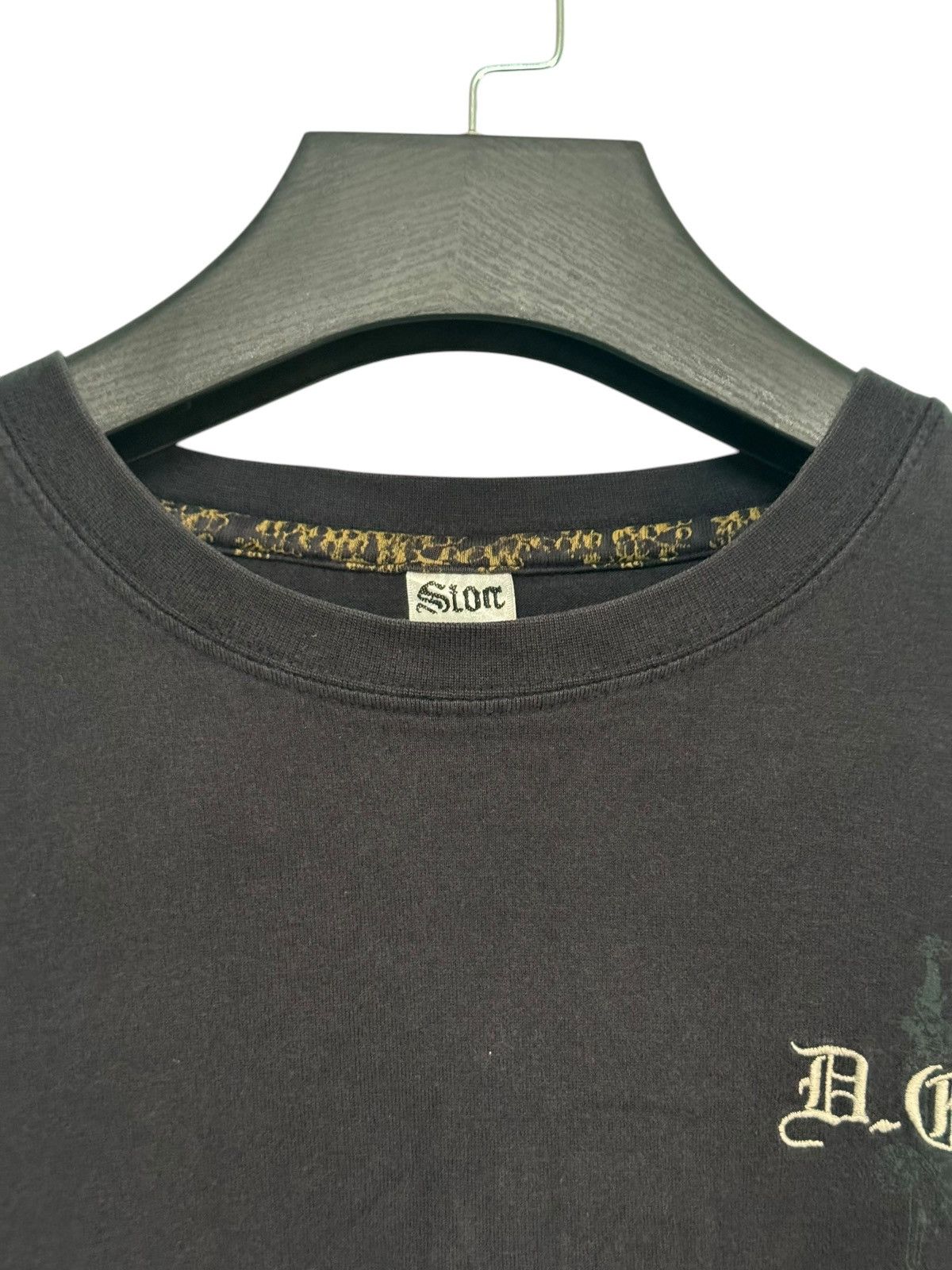 If Six Was Nine 💥 PUNK GOTH DESIGN SKULL DAGGER PRINTED VERY RARE SUNFADED Size US L / EU 52-54 / 3 - 7 Thumbnail