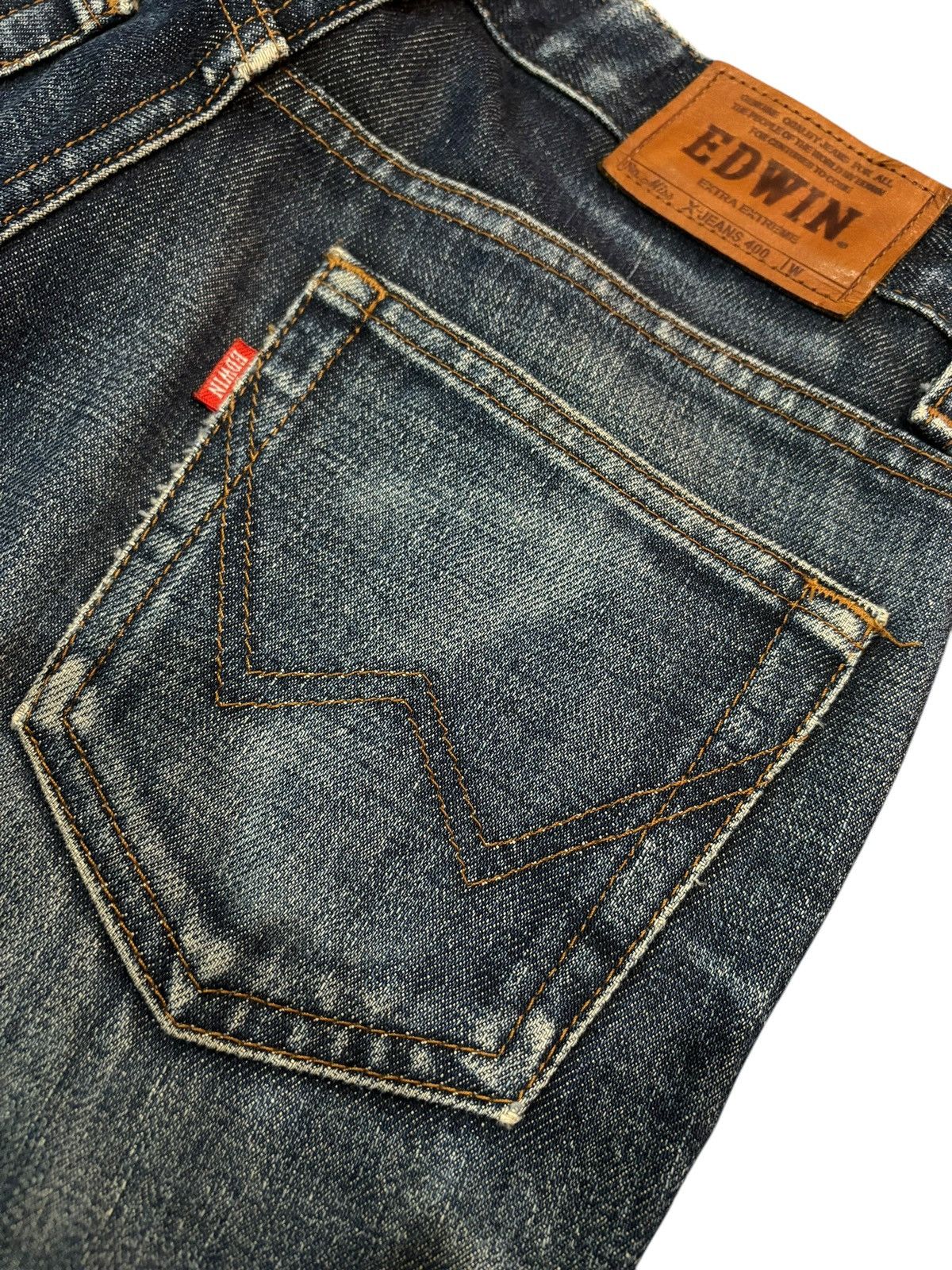 Edwin × Japanese Brand × Seditionaries Vintage Y2k Edwin 400 Bootcut Flared Faded Jeans Size US 26 / EU 42 - 7 Thumbnail