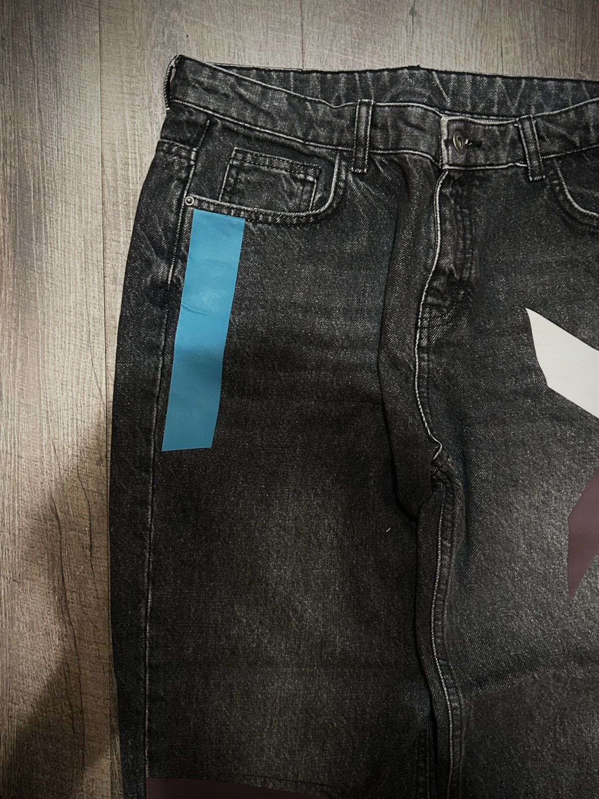 Other I DIG DENIM Painted Black Jeans – Abstract Tape Size US 28 / EU 44 - 3 Thumbnail