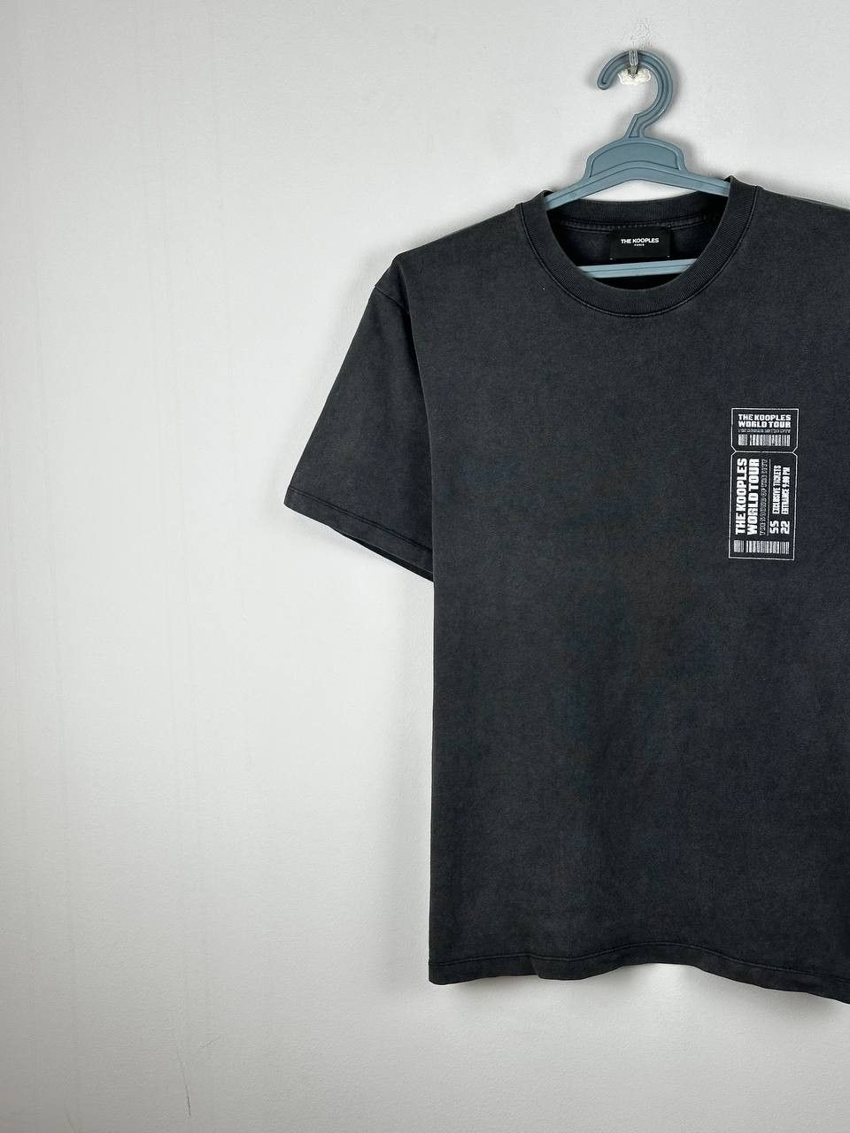 The Kooples The Kooples Faded Grey Big Logo T Shirt Size US M / EU 48-50 / 2 - 3 Thumbnail