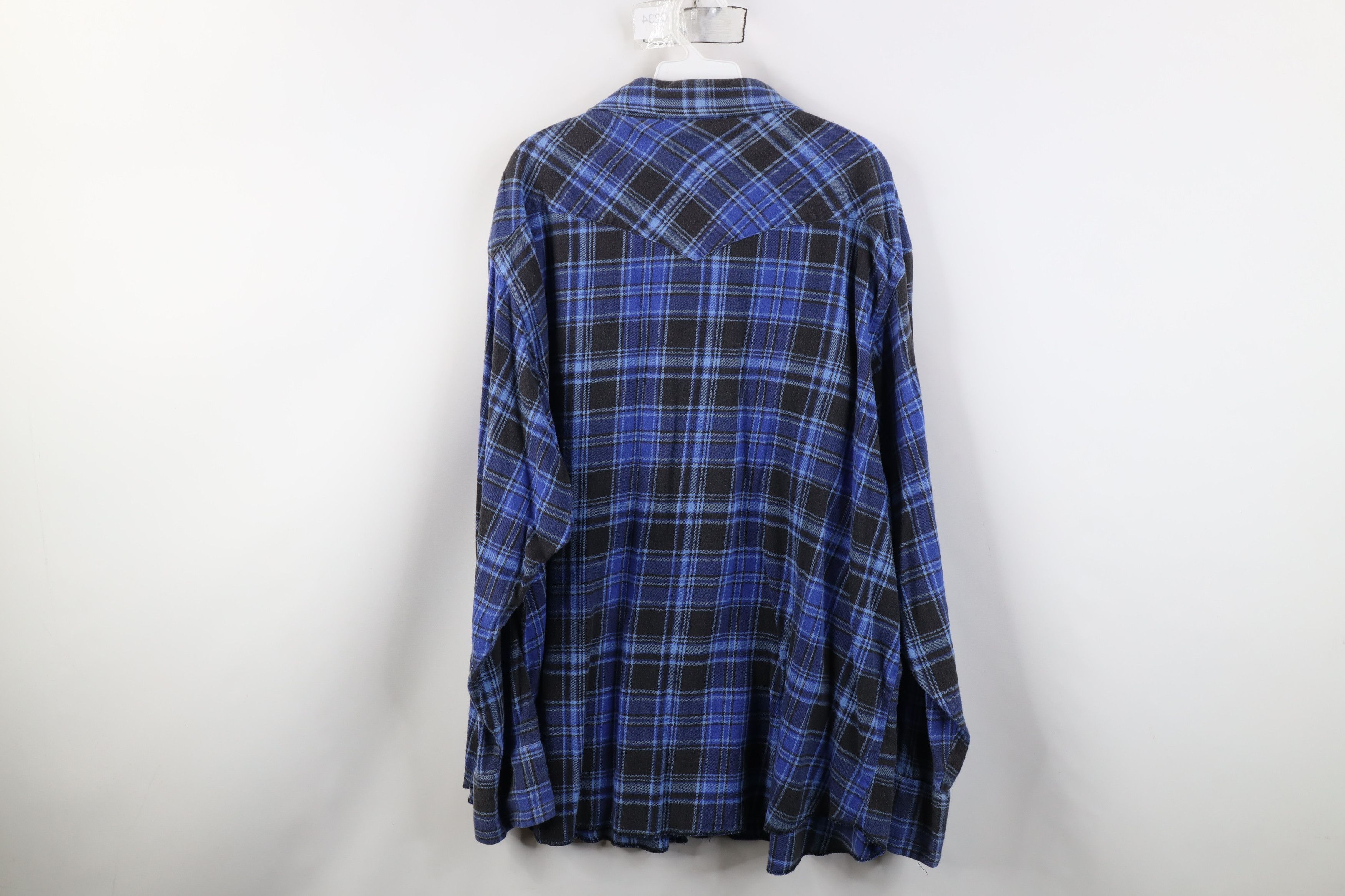 Wrangler Vintage 90s Wrangler Western Cowboy Snap Button Shirt Size US XXL / EU 58 / 5 - 9 Thumbnail