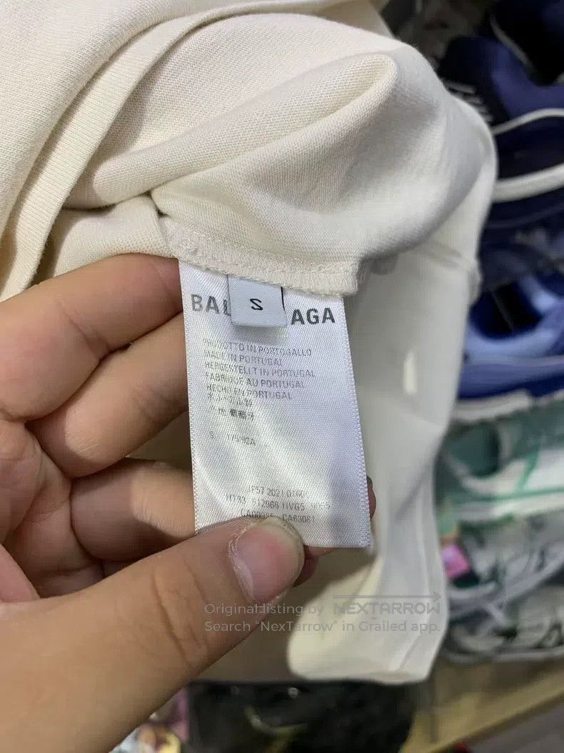 Balenciaga Balenciaga Blue Letter Logo Short Sleeve Size US S / EU 44-46 / 1 - 5 Thumbnail