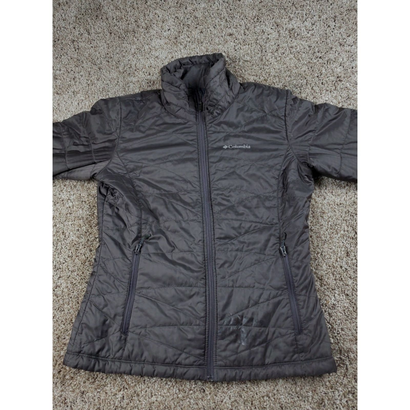 Vintage Columbia Jacket Women M Gray Mighty Lite III Omni-Heat Full Zip Size M / US 6-8 / IT 42-44 - 5 Thumbnail