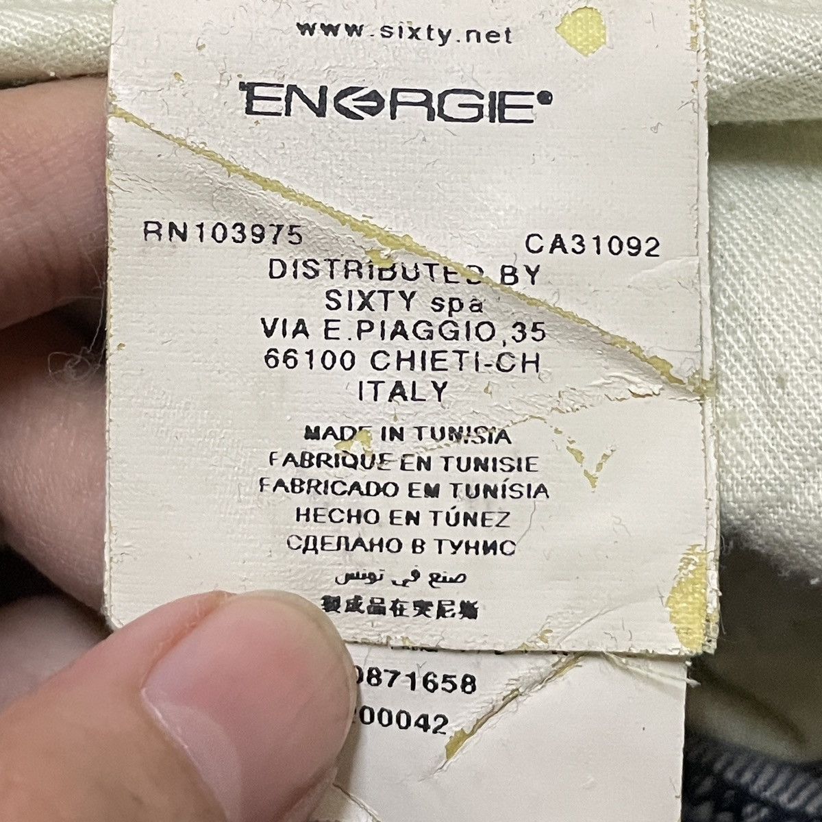 Energie × Vintage Rare Design Vintage Brand Energie Jeans 2000s Size US 36 / EU 52 - 13 Thumbnail