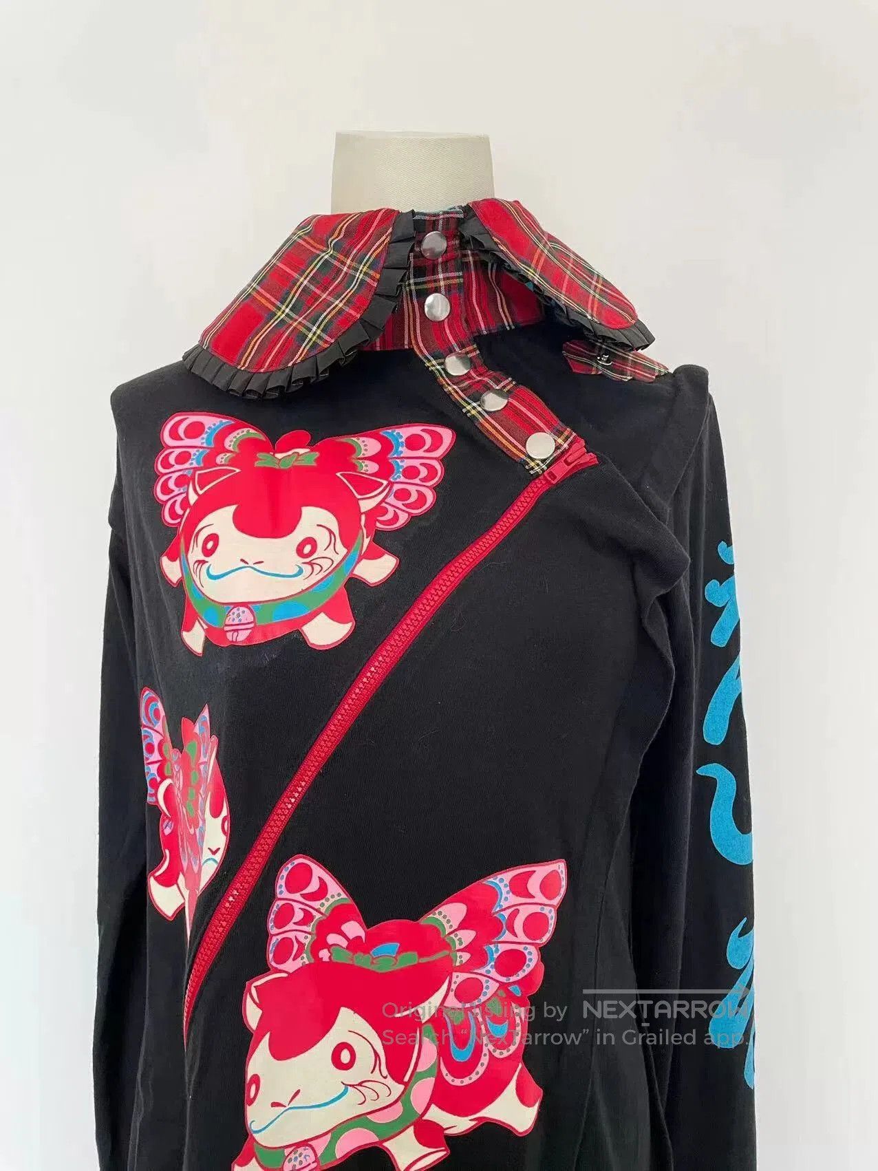Japanese Brand Takuya Angel Cartoon Collared Jacket. Size M / US 6-8 / IT 42-44 - 2 Thumbnail