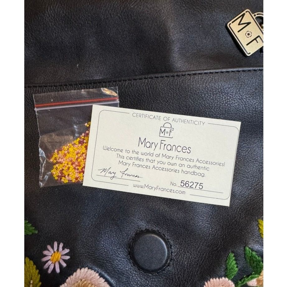 Mary Frances Mary Frances embroidered floral black Crossbody purse Size ONE SIZE - 8 Thumbnail