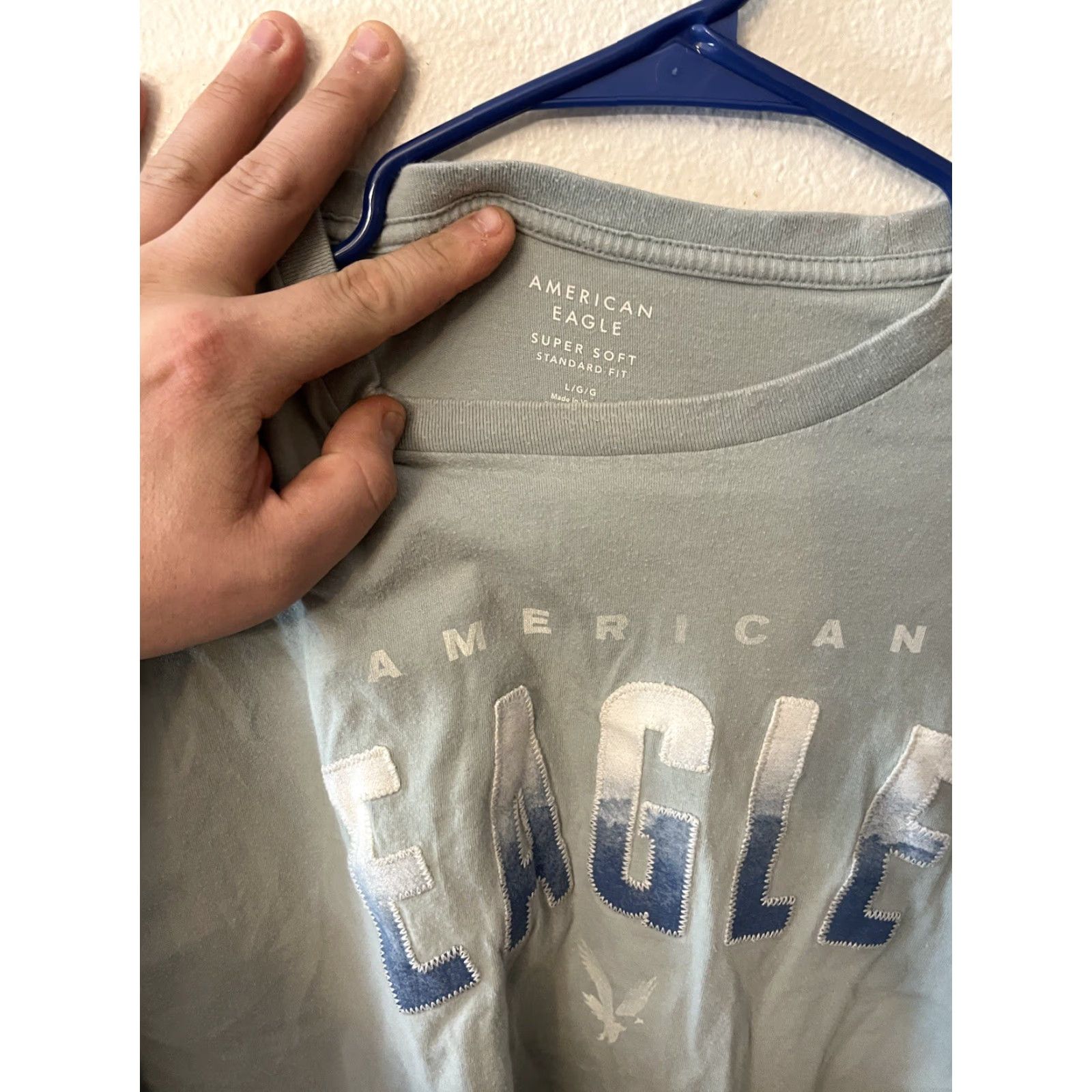 American Eagle Outfitters AMERICAN EAGLE MEN'S Gray Graphic Super Soft T SHIRT Standard FIT Large Size US L / EU 52-54 / 3 - 3 Thumbnail