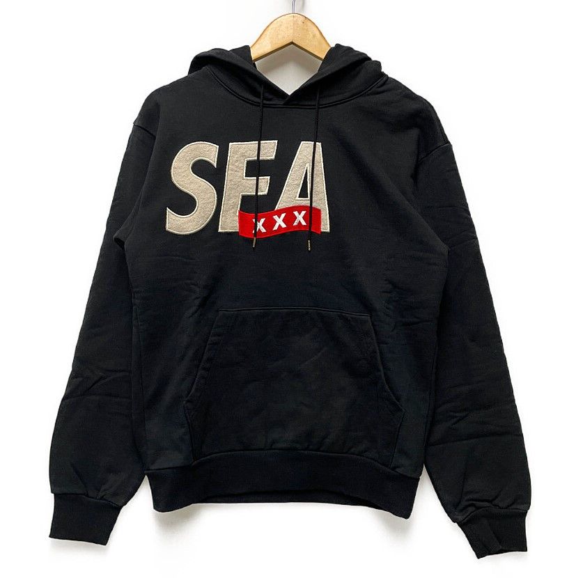 WIND AND SEA x GOD SELECTION XXX - HOODIE BLACK SMALL
