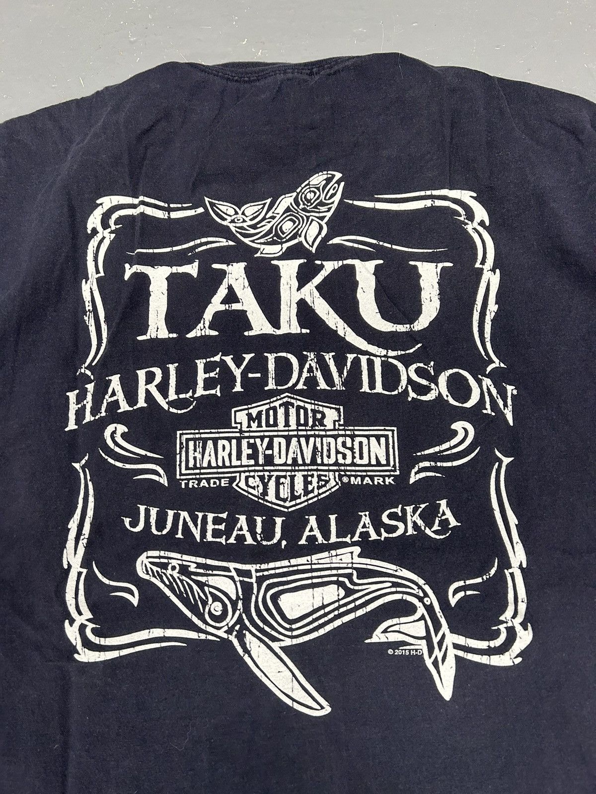 Harley Davidson × Vintage Crazy Vintage Y2K Essential Black Harley Davidson Tee Shirt Size US XL / EU 56 / 4 - 2 Thumbnail