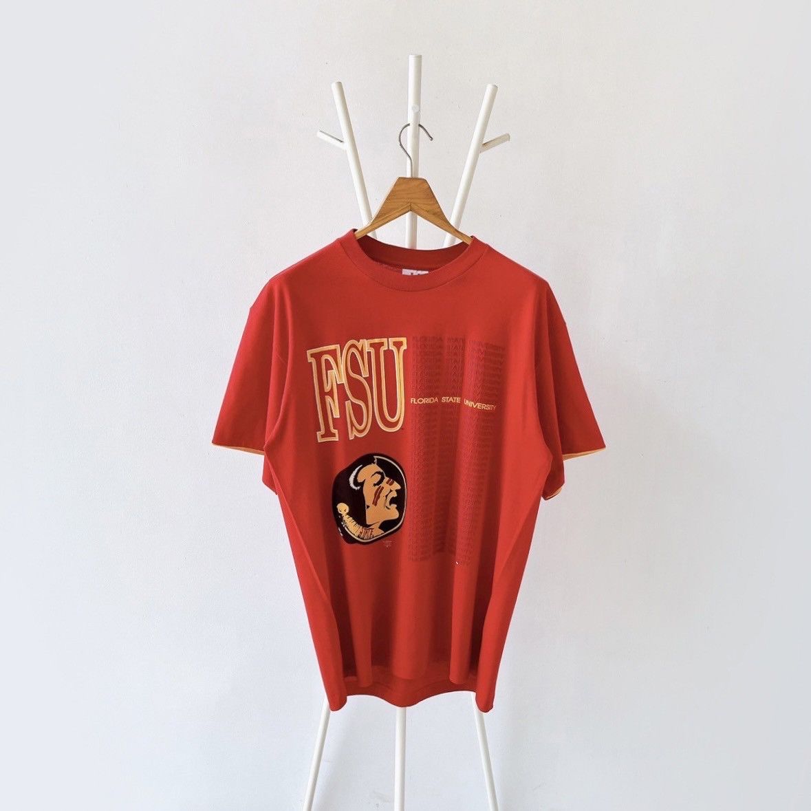 Hanes × Vintage 90s Florida State University FSU Seminoles t-shirt/ XL Size US XL / EU 56 / 4 - 1 Thumbnail