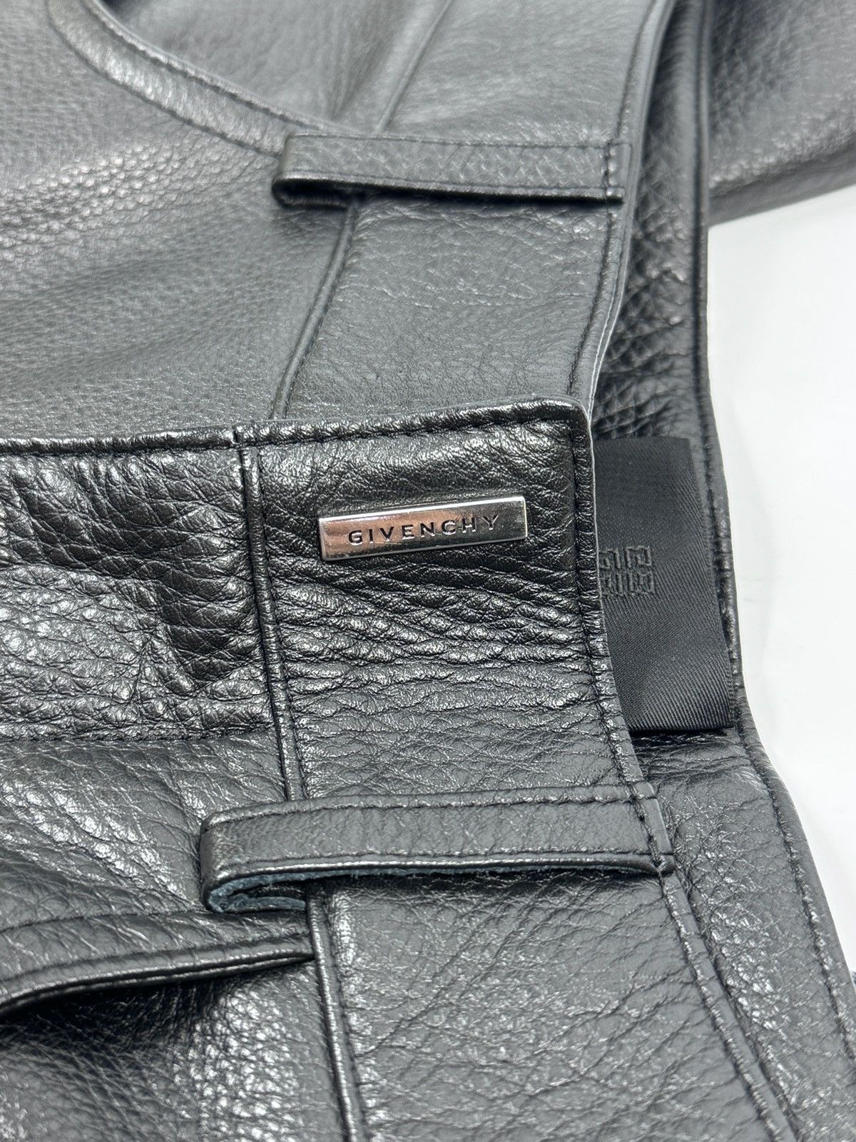 Givenchy BY MATHEW WILLIAMS LEATHER CARPENTER PANTS Size US 30 / EU 46 - 4 Thumbnail