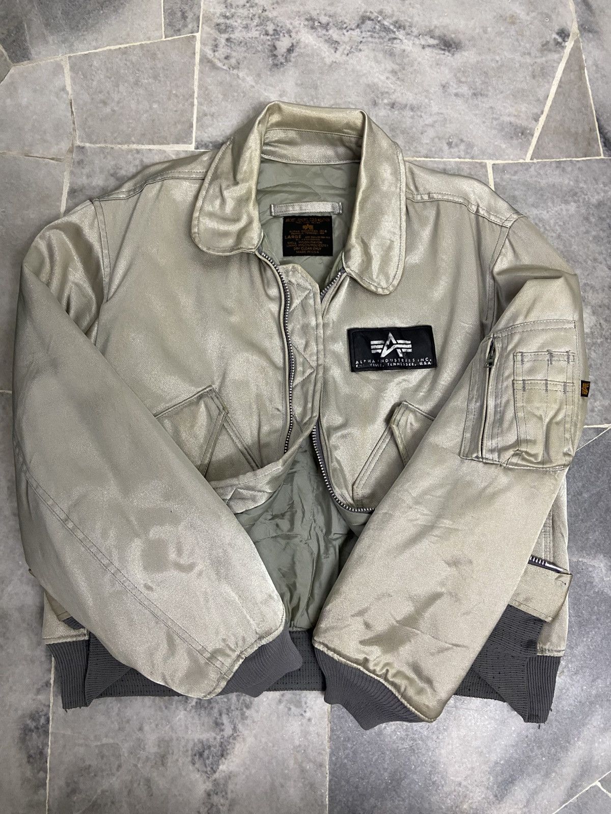 Alpha Industries Vintage Alpha Industries USAF CWU-45 Bomber Jacket Size US L / EU 52-54 / 3 - 10 Thumbnail