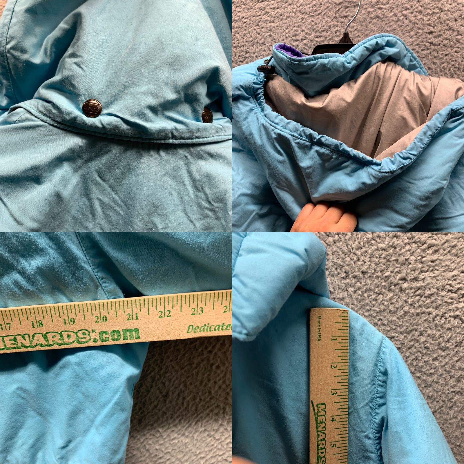 Vintage VINTAGE L.L. Bean Jacket Womens Medium Blue Gray Coat Zip Hooded Puffer Casual Parka 90s Mens/Womens Size M / US 6-8 / IT 42-44 - 11 Thumbnail