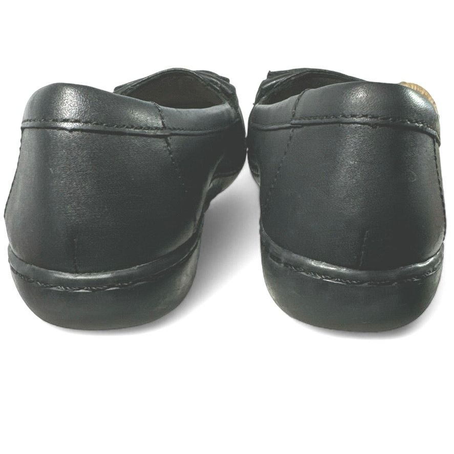 Clarks Clark’s Ashland Lilly Black Leather Loafers Women sz 8.5 Size US 8.5 / IT 38.5 - 4 Thumbnail