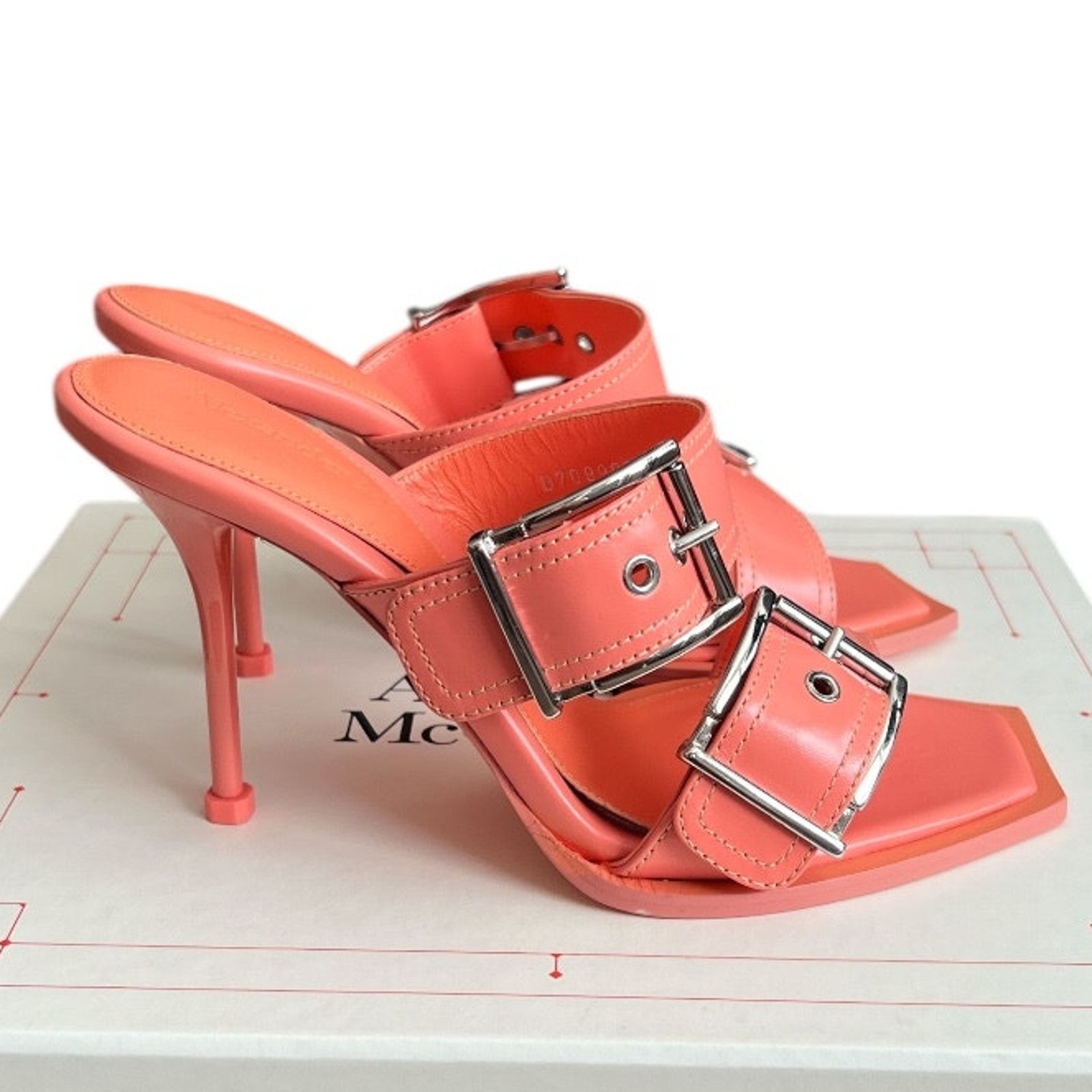 Alexander McQueen Alexander McQueen Apricot Buckle Mule Sandals, IT38/US8 Size US 8 / IT 38 - 1 Thumbnail