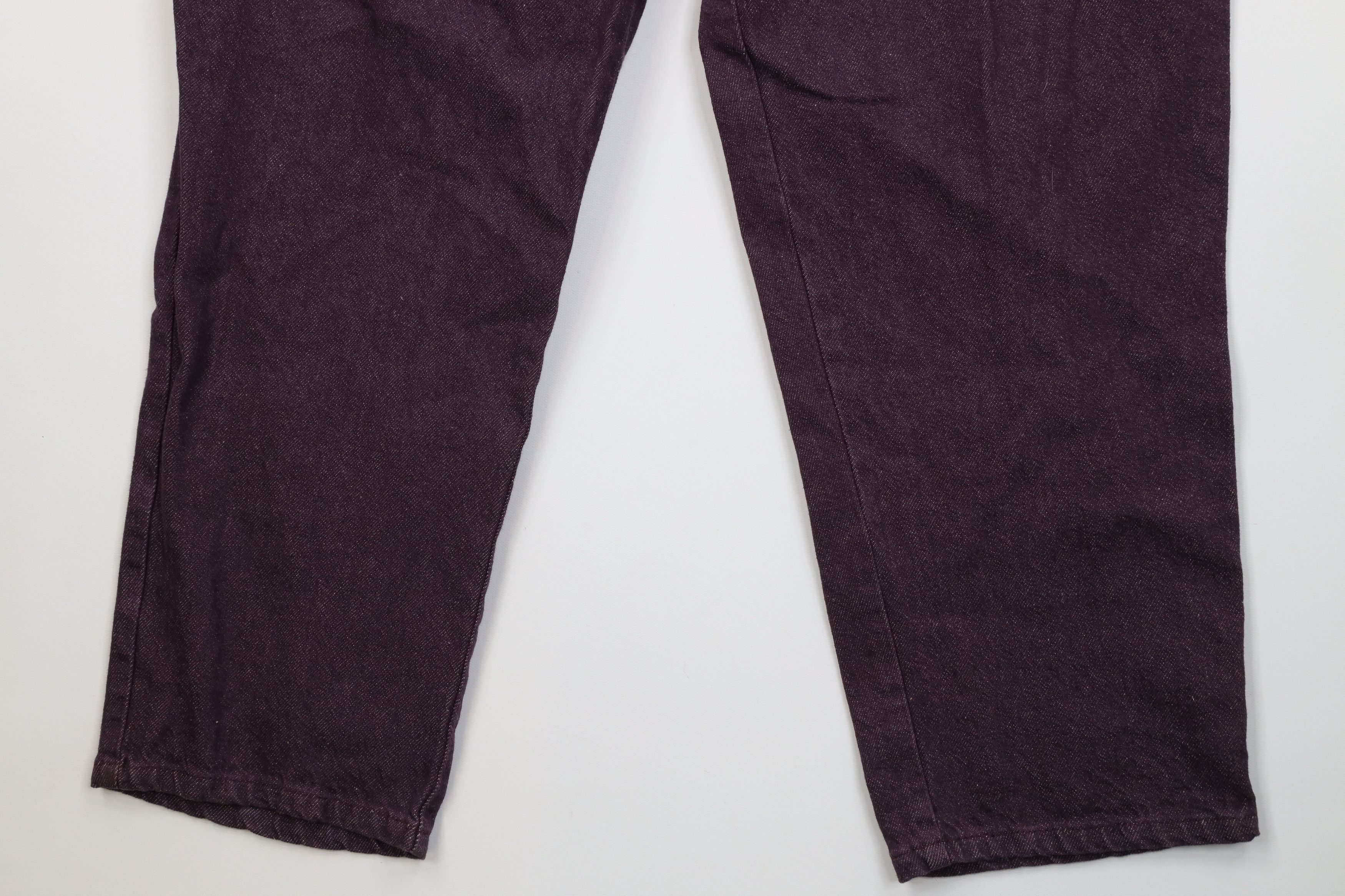 Vintage Vintage 90s Streetwear Utility Denim Jeans Purple USA Size 40" / US 18 - 4 Thumbnail
