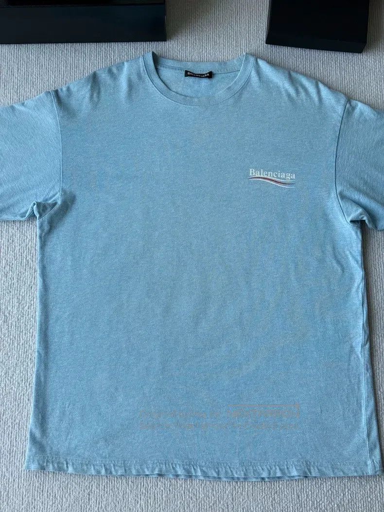 Balenciaga Balenciaga Misty blue Coke short sleeve Size US S / EU 44-46 / 1 - 2 Thumbnail