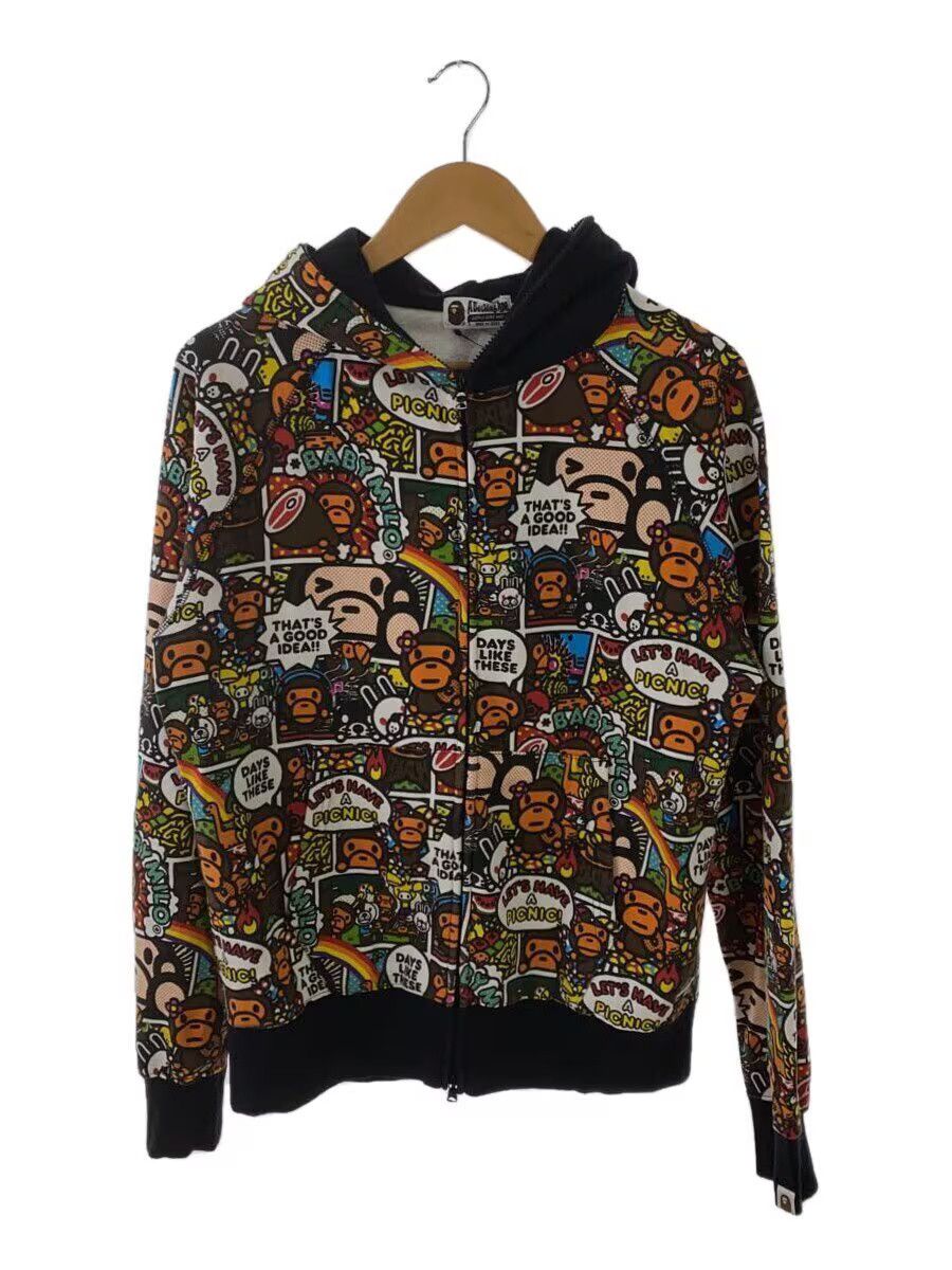 Bape A Bathing Ape Monogram Cotton Zip Hoodie Multi-Color Size US L / EU 52-54 / 3 - 1 Thumbnail