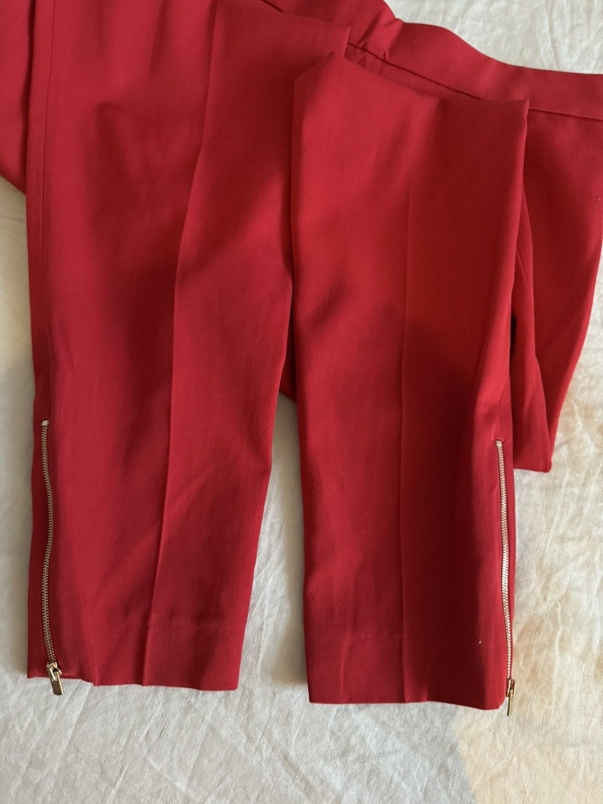 Stella McCartney BNWT Stella McCartney 42 red trousers elegant zip Size 28" / US 6 / IT 42 - 5 Thumbnail