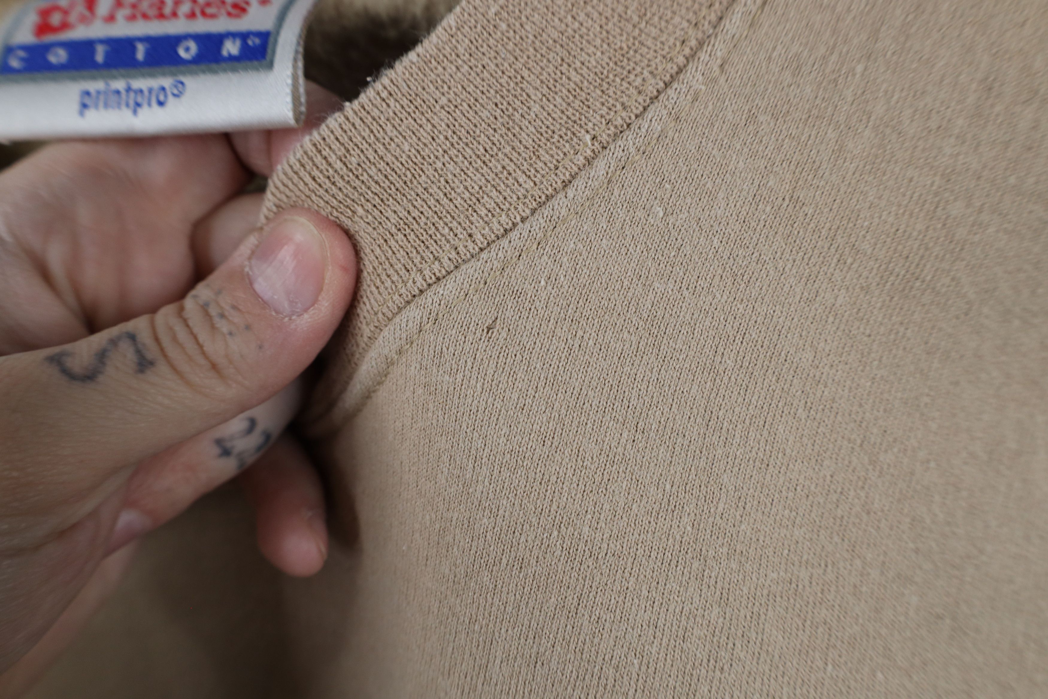 Vintage Vintage 90s Ohio Narco Officer Crewneck Sweatshirt Beige Size US XL / EU 56 / 4 - 5 Thumbnail