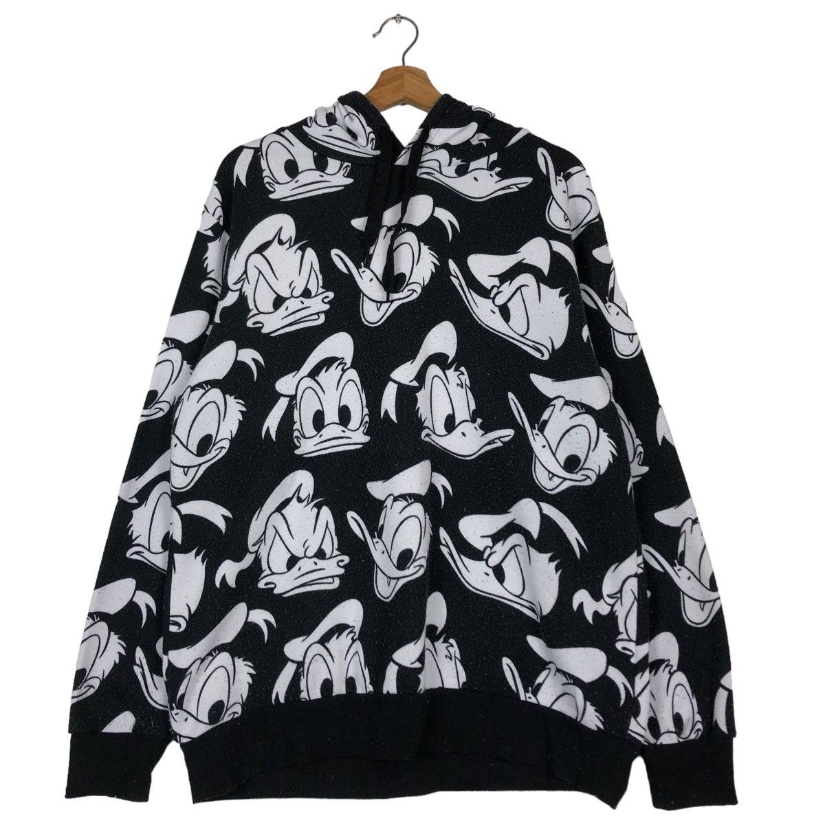 Cartoon Network 🔥Vintage Donald Duck Disney Over Print Hoodie Jacket Size US L / EU 52-54 / 3 - 11 Thumbnail