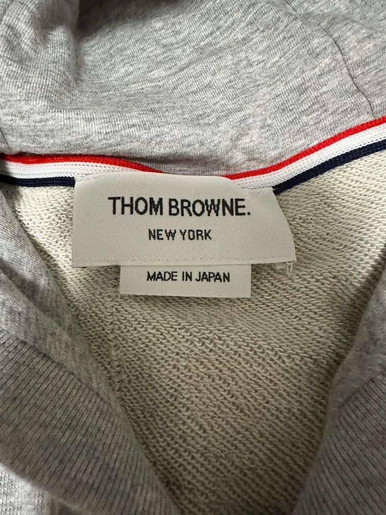 Thom Browne Thom Browne Classic four-striped gray hooded jacket 2503-Ne Size US S / EU 44-46 / 1 - 3 Thumbnail
