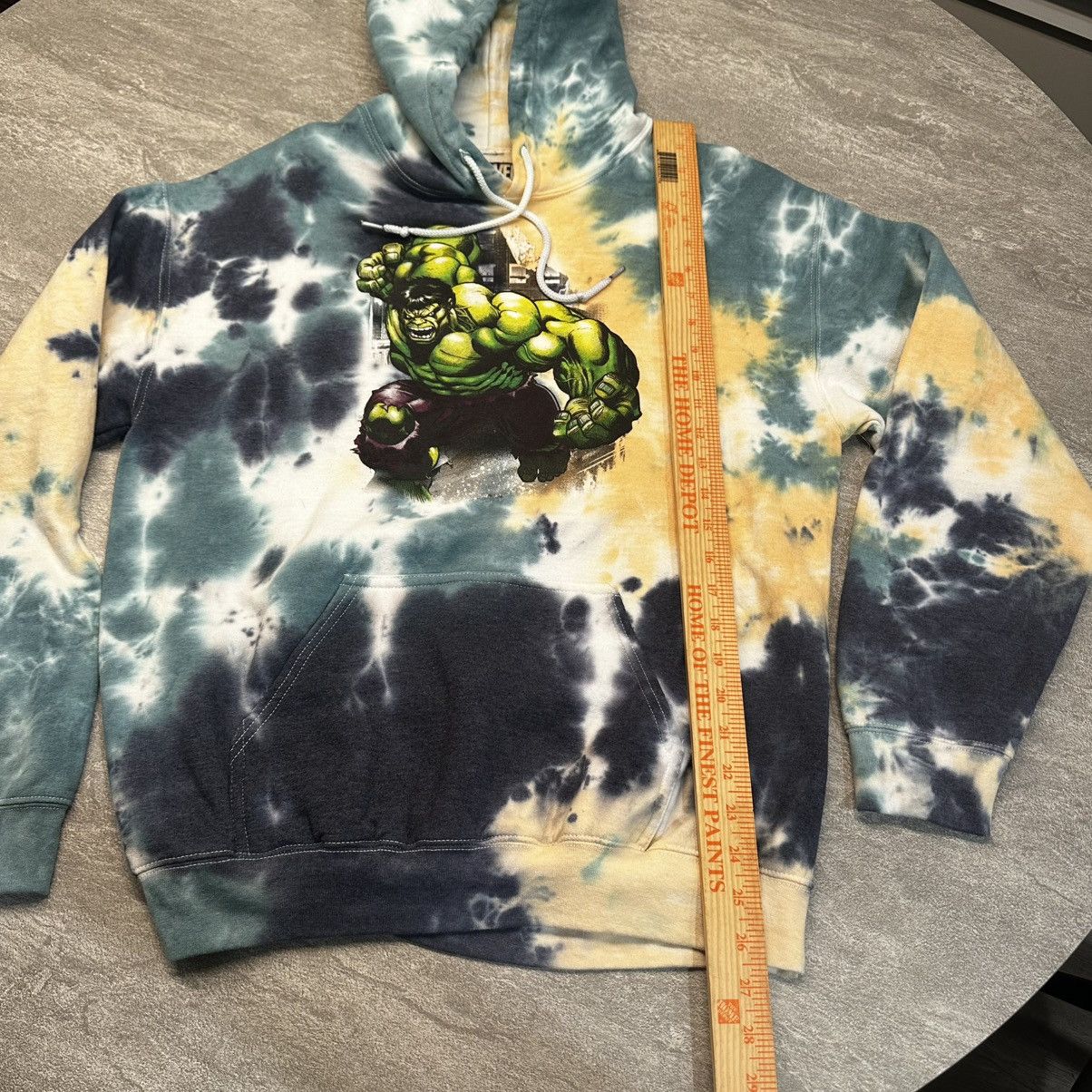 Marvel Comics Marvel Avengers HULK Pullover Hoodie Sweater Cream Tie-Dye Size US M / EU 48-50 / 2 - 5 Thumbnail