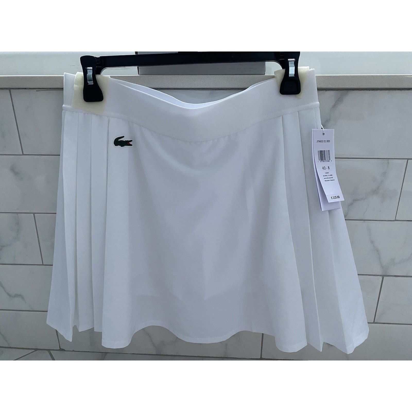 Lacoste Lacoste Sport Skirt Wht Sz 8/40 NWT Size 30" / US 8 / IT 44 - 10 Thumbnail