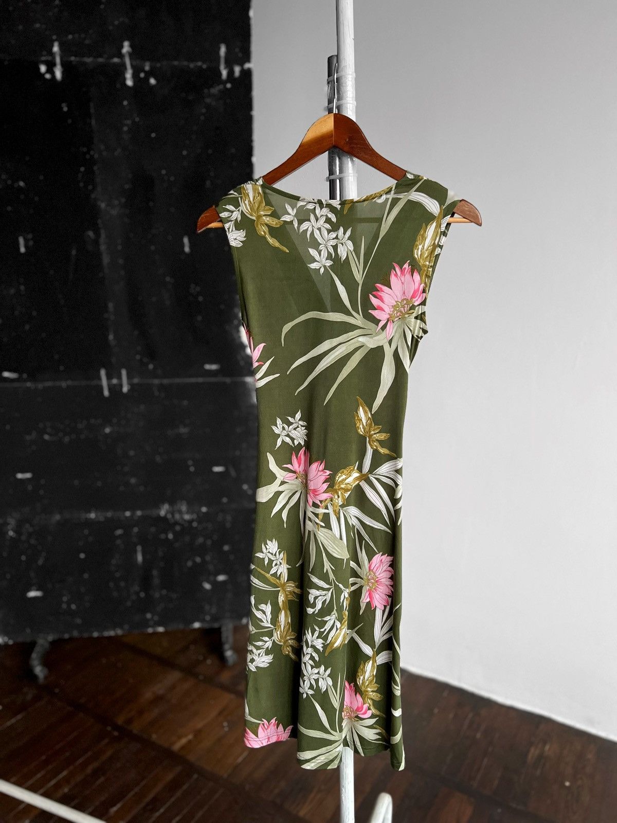 Designer × Ilse Jacobsen Ilse Jacobsen Womens Green Floral Day Dress Knee Length Size XS / US 0-2 / IT 36-38 - 3 Thumbnail