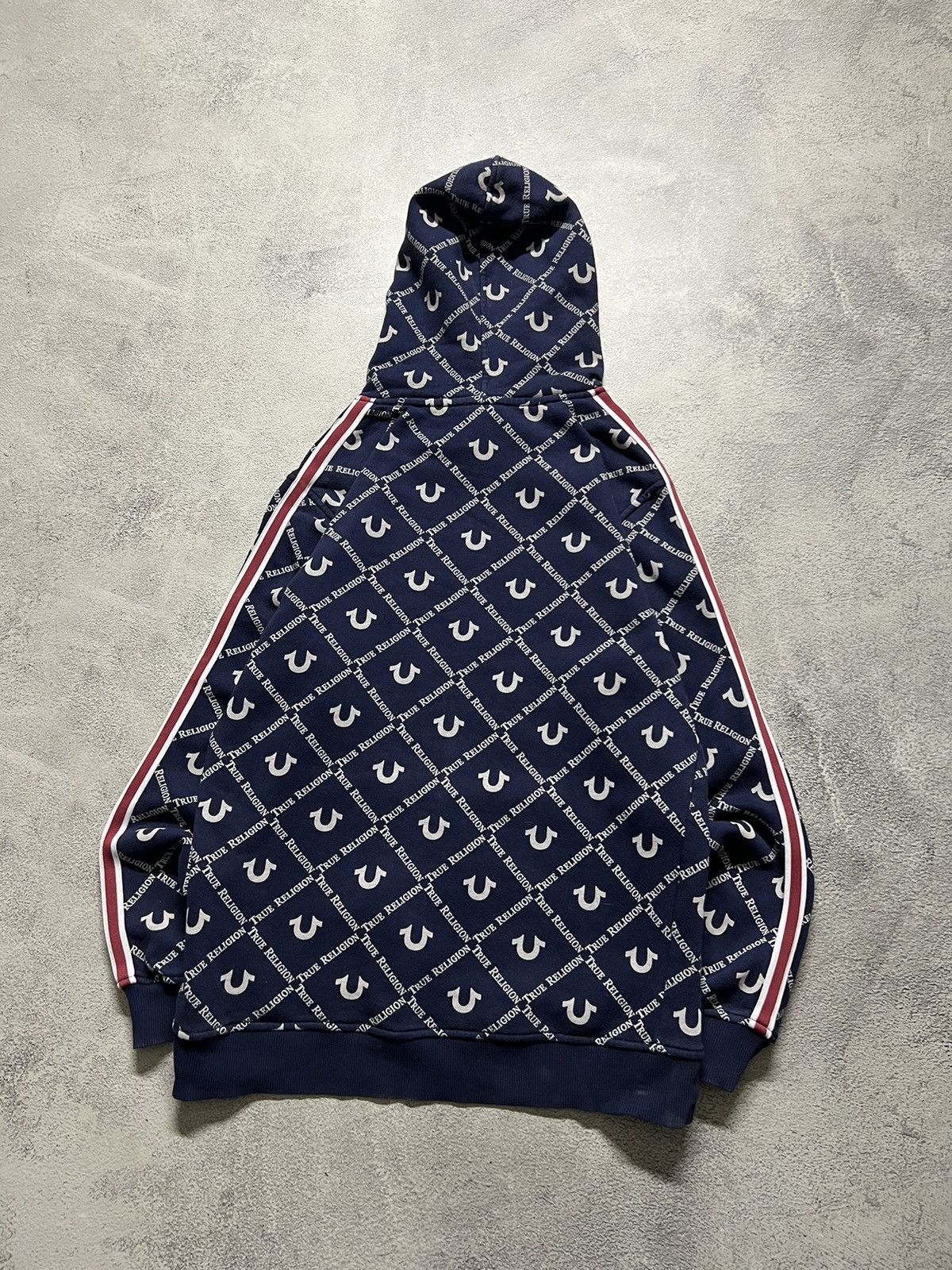 True Religion Vintage Y2K True Religion All Over Print Hoodie 00’s Size US M / EU 48-50 / 2 - 7 Thumbnail