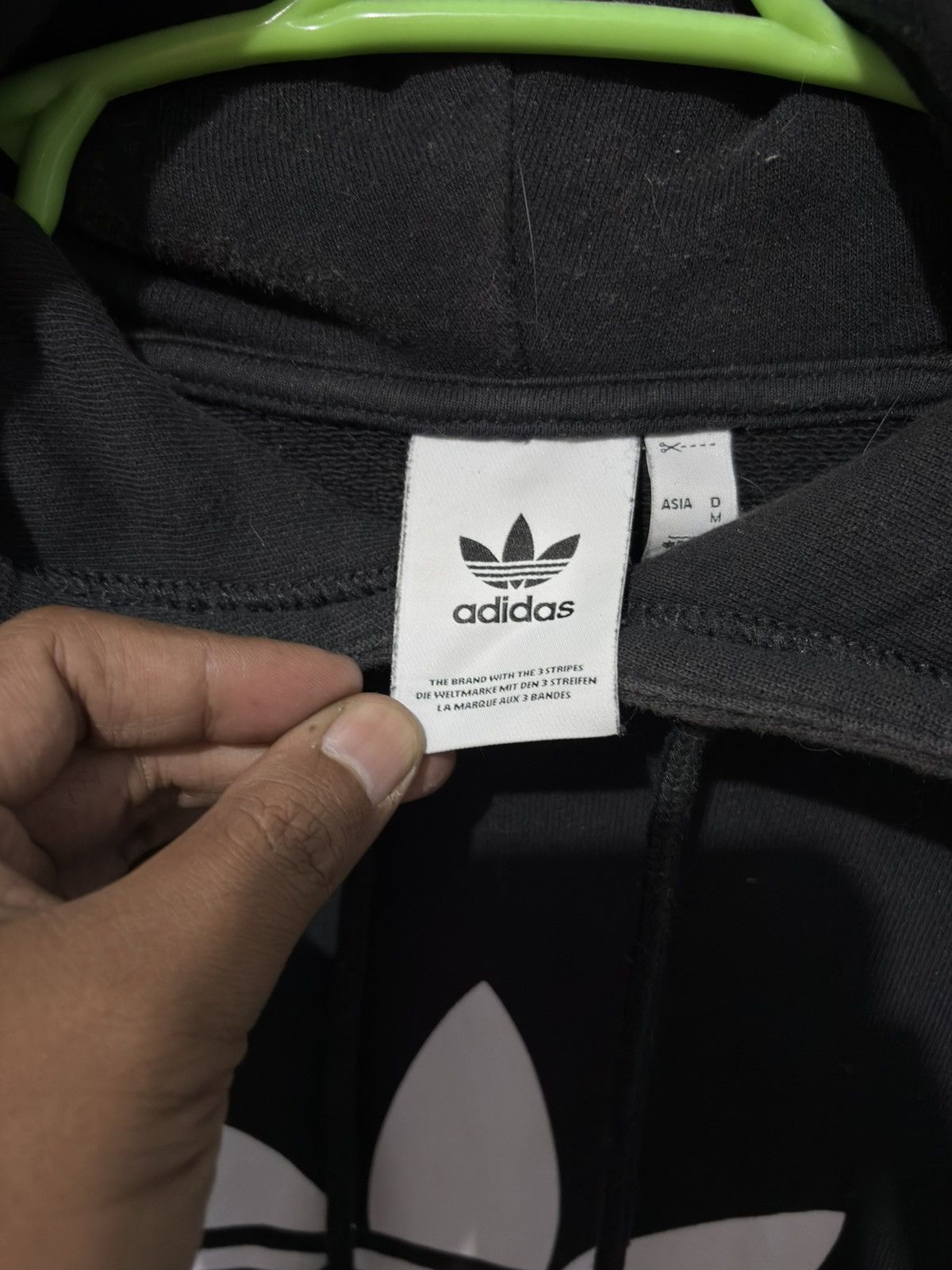 Adidas Adidas Originals Trefoil Black Hoodie Vintage Style Size US M / EU 48-50 / 2 - 9 Thumbnail