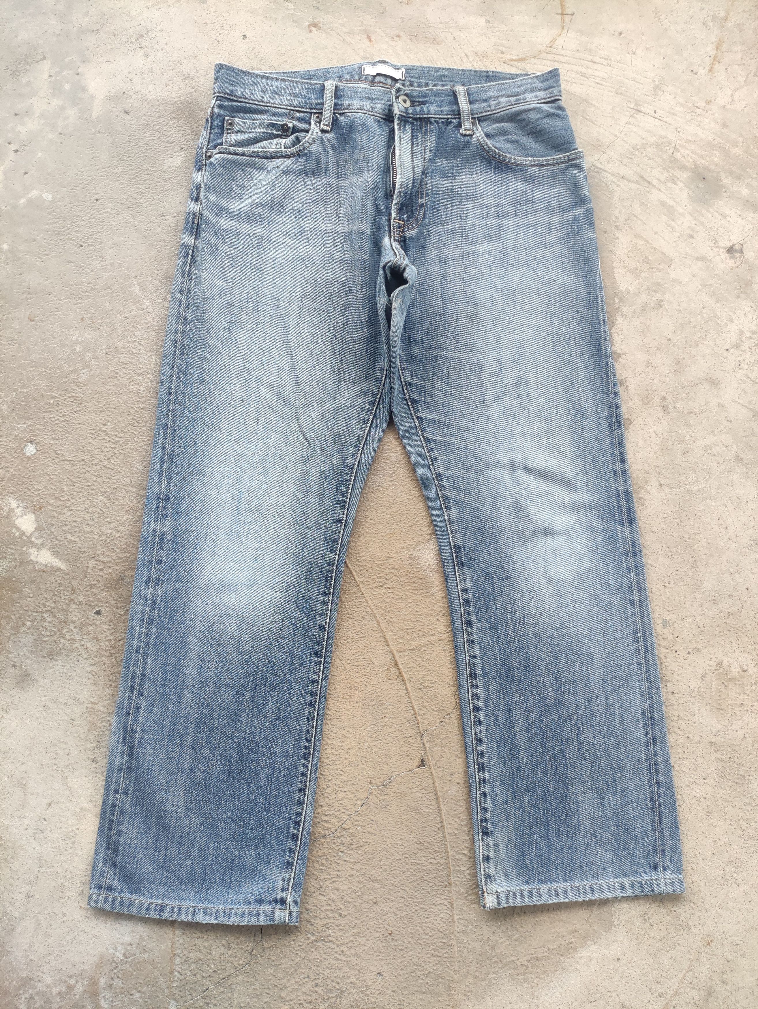 Japanese Brand Vintage Japanese Jean Distressed Faded Denim Size US 34 / EU 50 - 1 Thumbnail
