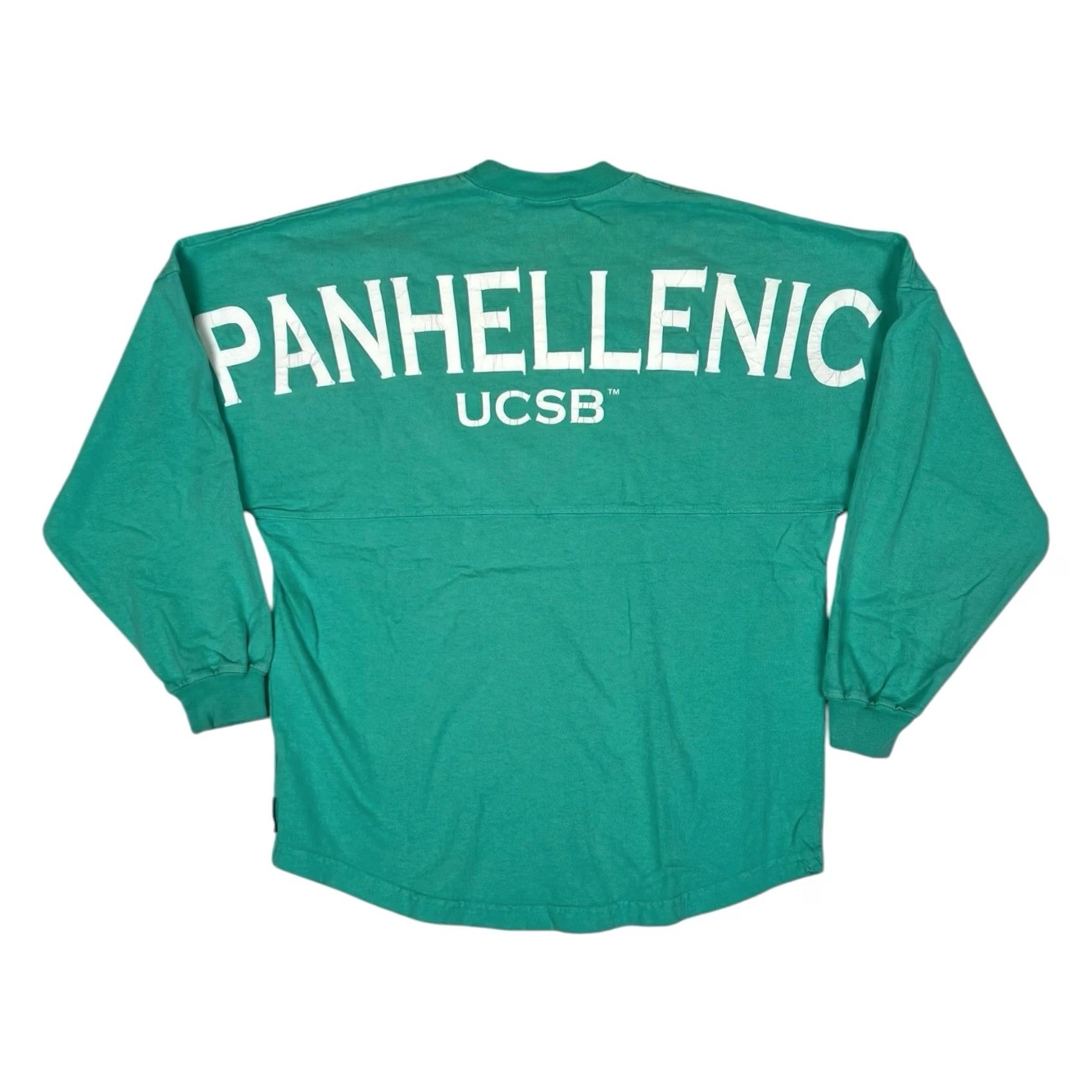 ESPIRIT VINTAGE Panhellenic UC Santa Barbara Long Sleeve Spirit Jersey Shirt Women S Teal Blue 90s College Spirit Size S / US 4 / IT 40 - 2 Thumbnail