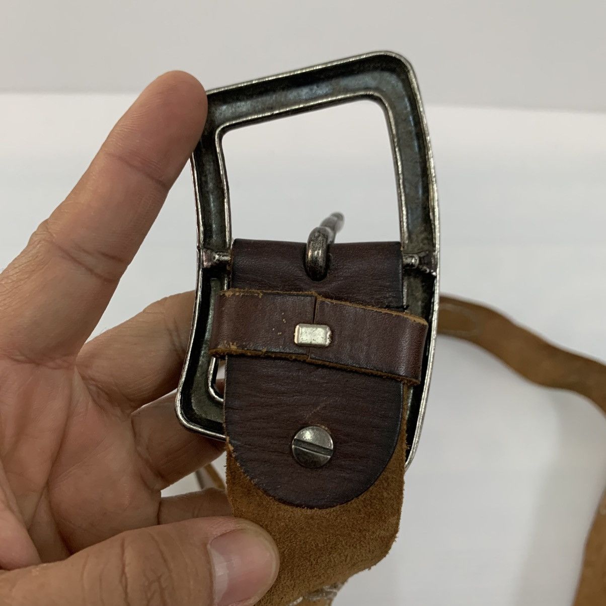 Vintage Leather Belts Size 36 - 5 Thumbnail