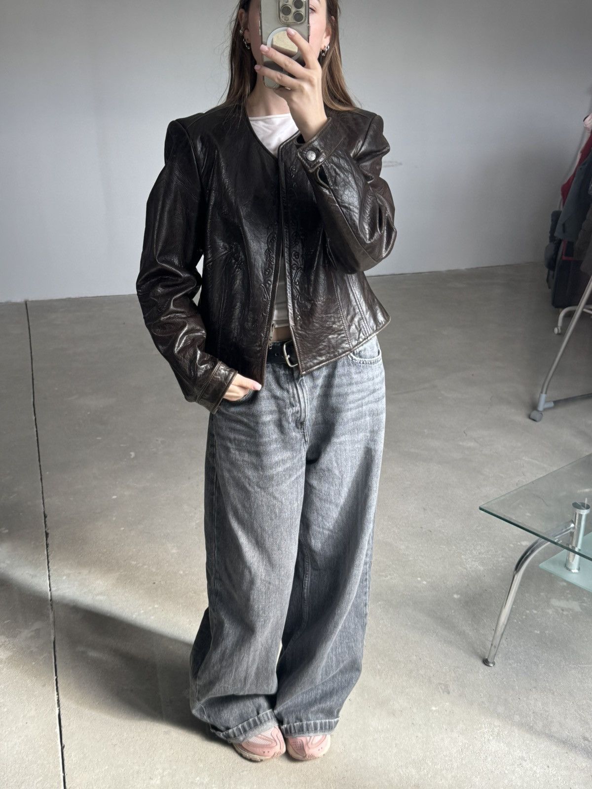 Other 80s Meindl Leather Jacket Designer Rare Size M / US 6-8 / IT 42-44 - 6 Thumbnail