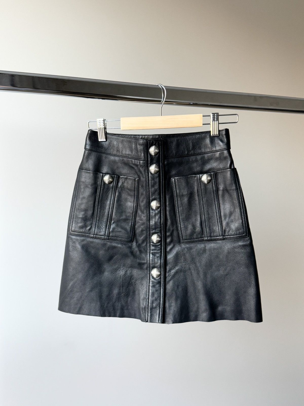 Maje Brand new with tags Maje leather skirt Size 26" / US 2 / IT 38 - 1 Thumbnail