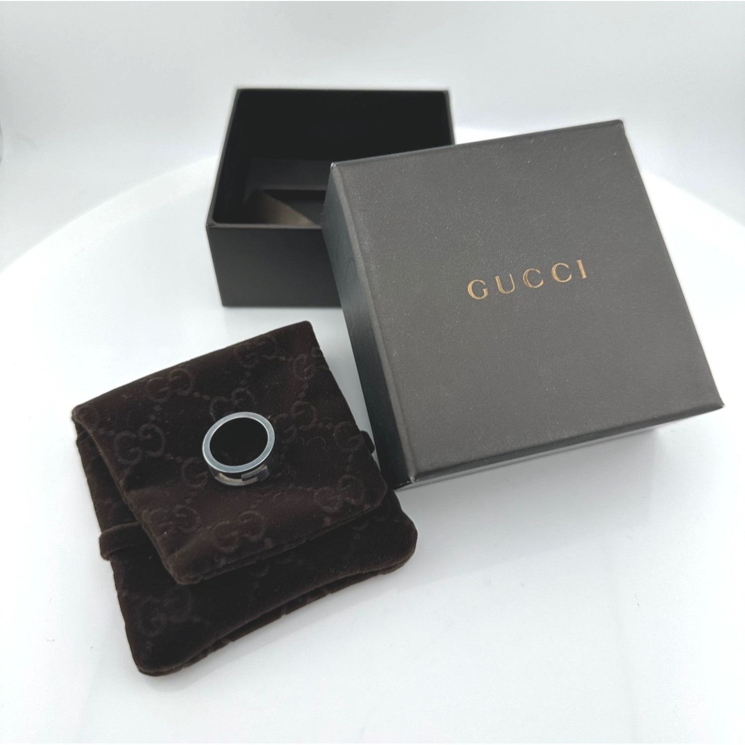 Gucci Gucci Abstract G Ring w GG Dust Bag and Gucci Box - Sz 4.25 Size ONE SIZE - 1 Thumbnail