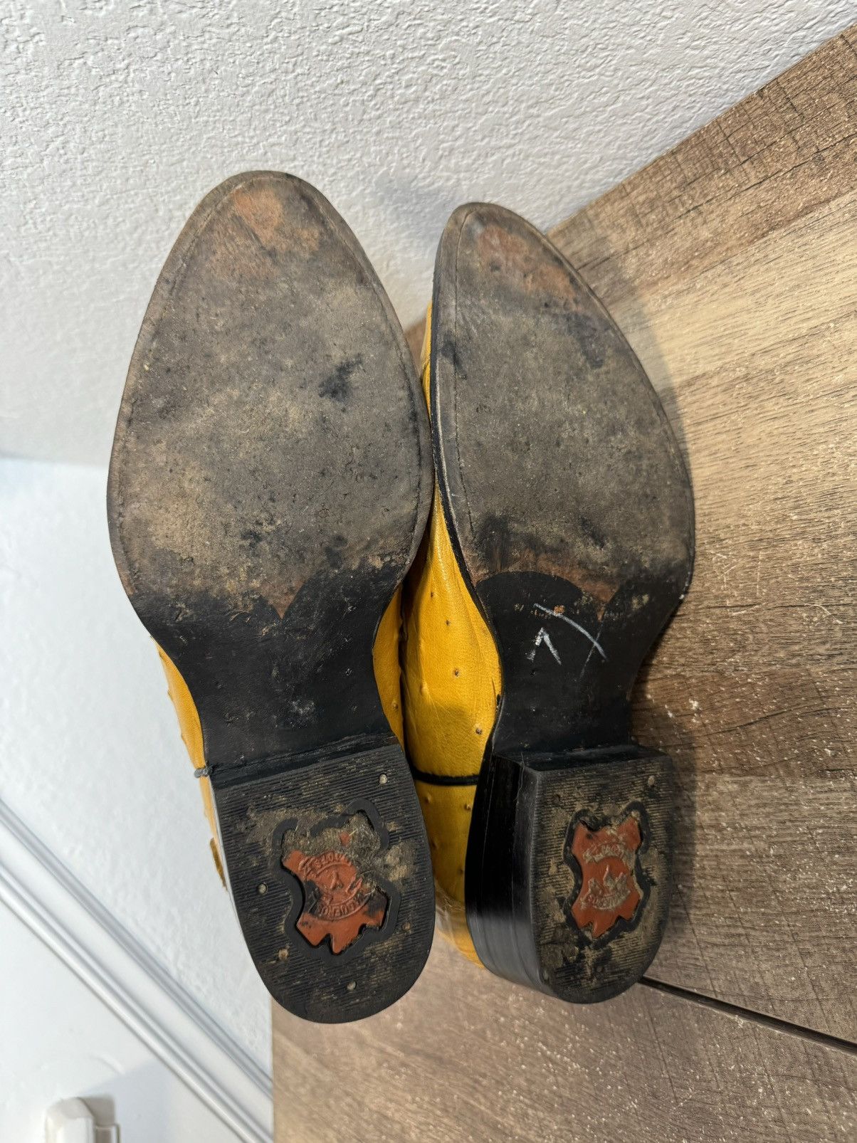 Other Linea De Oro Men’s Leather Western Cowboy Boots Size 8.5 Size US 8.5 / EU 41-42 - 5 Thumbnail