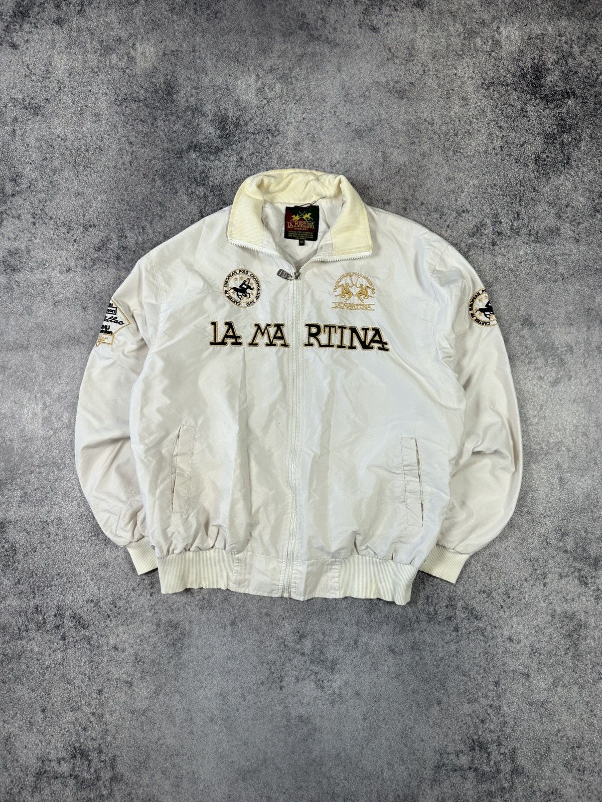La Martina Vintage La Martina Big Logo Zip Up Jacket Streetwear Rare XL Size US XL / EU 56 / 4 - 1 Thumbnail