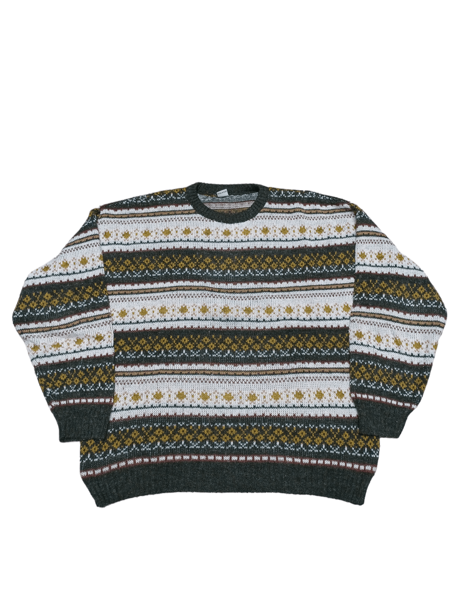 Other MADE IN ITALY OVERSIZE MULTICOLOR WOOL SWEATER Size US L / EU 52-54 / 3 - 1 Thumbnail