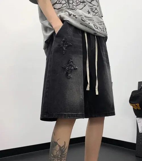 Japanese Brand Kimijima x Etou Distressed Shorts y2k Size US 34 / EU 50 - 1 Thumbnail