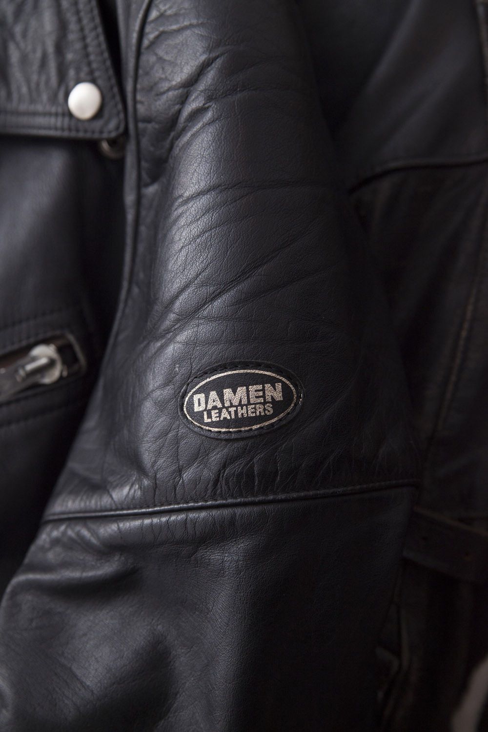 Vintage 1980's Damen Leathers perfecto jacket Size US L / EU 52-54 / 3 - 7 Thumbnail