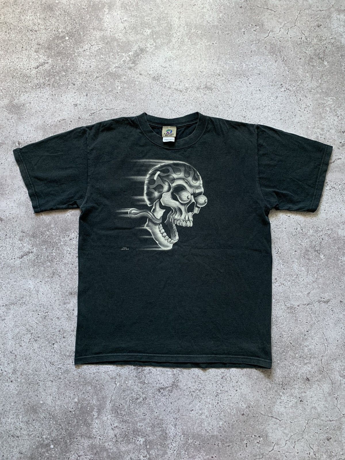 Liquid Blue 2000 Skull "Shut Up And Ride" Biker T-Shirt Size US M / EU 48-50 / 2 - 1 Thumbnail