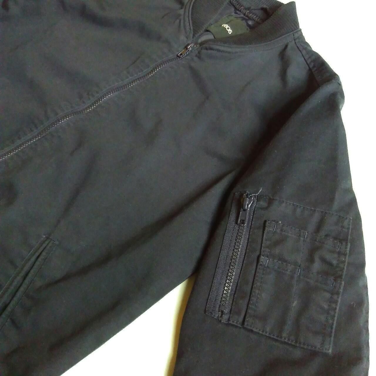 Asos ASOS Longline Navy MA1 Bomber Jacket Size US S / EU 44-46 / 1 - 3 Thumbnail