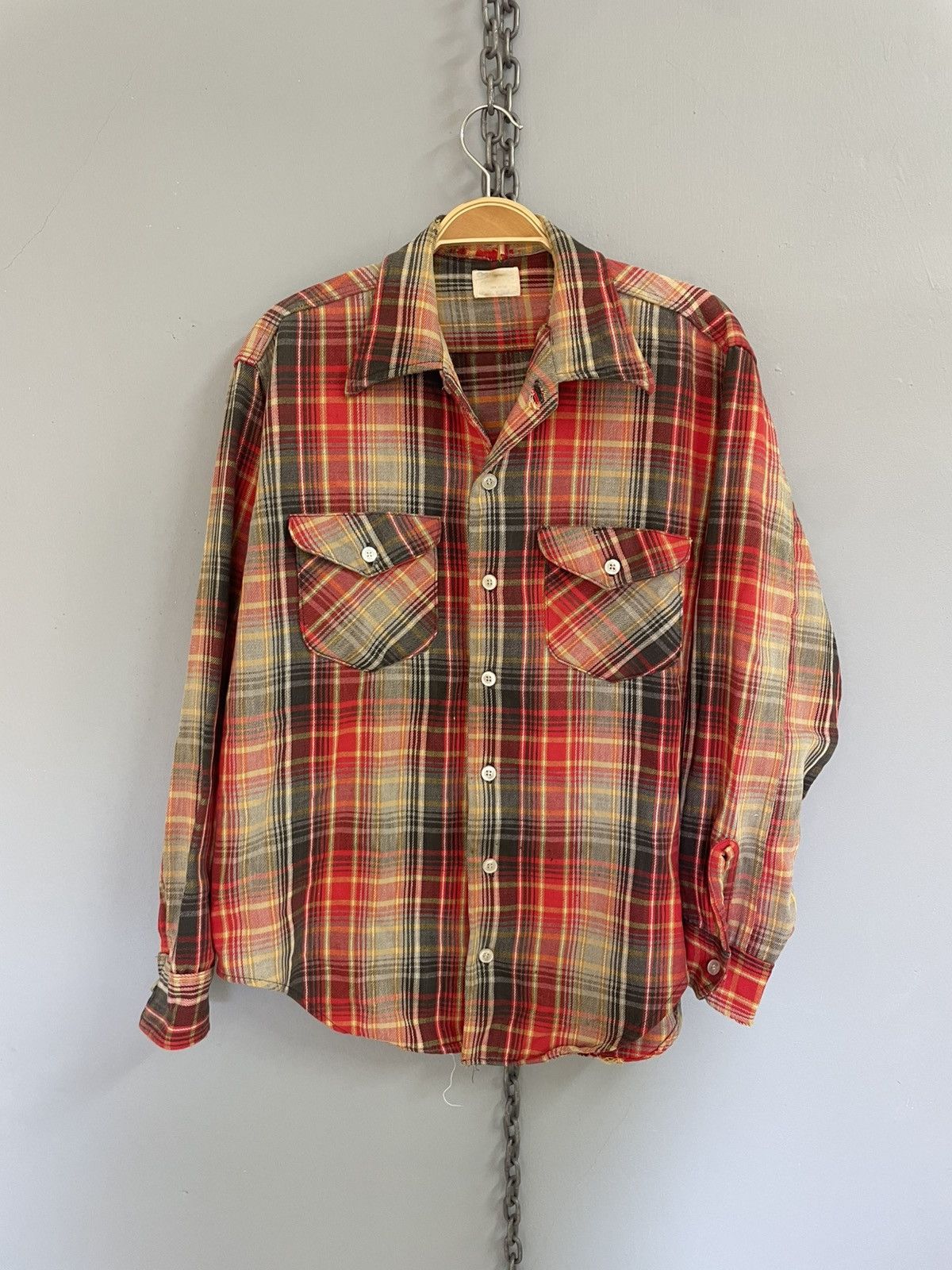 Oshkosh Vintage 70s OshKosh flannel shirt Size US M / EU 48-50 / 2 - 1 Thumbnail