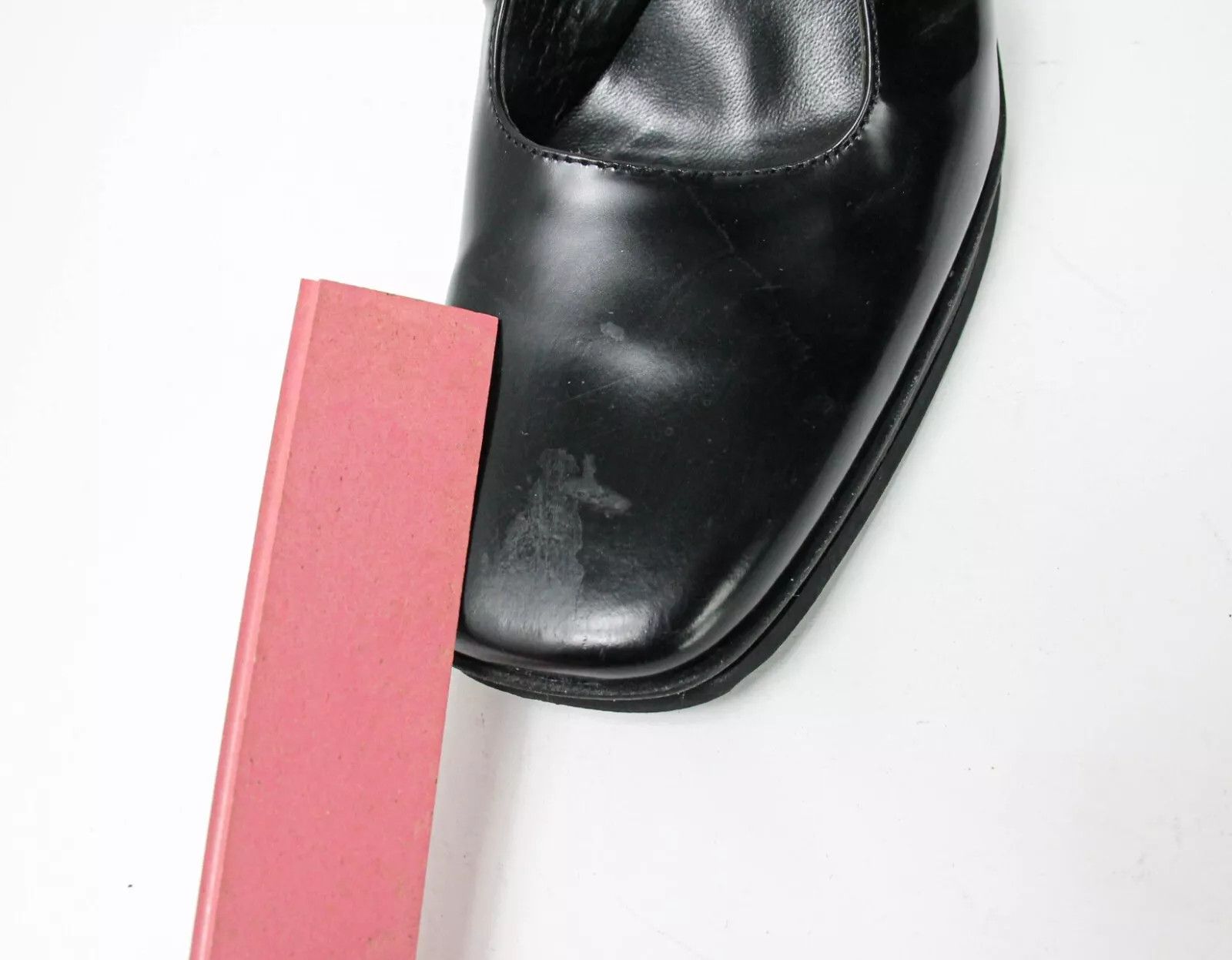 Prada PRADA Women's EU 37 Black Leather Square Toe Platform Heels Size US 7 / IT 37 - 10 Thumbnail