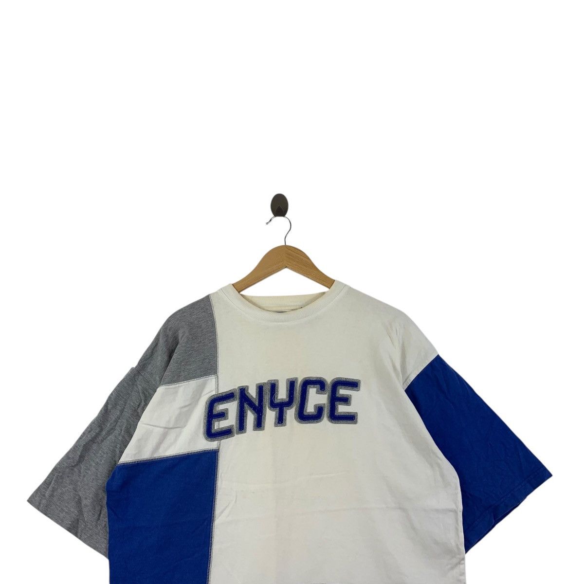 Vintage Vintage Y2K ENYCE DENIM Hip Hop Rap Patchwork Baggy Tee Size US XL / EU 56 / 4 - 2 Thumbnail